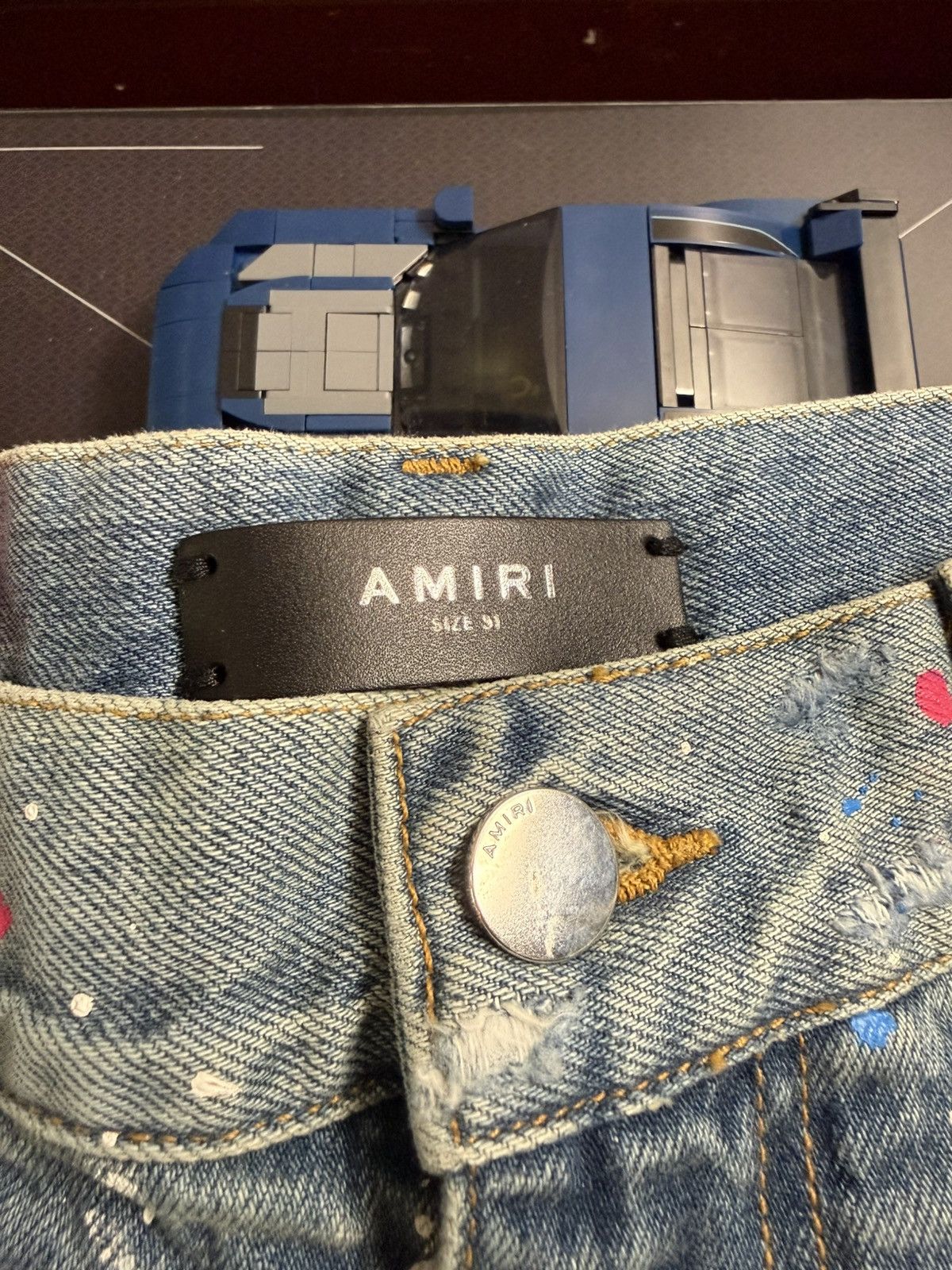 Other AMIRI paint splatter, multicolor, jean shorts Size US 31 - 6 Thumbnail