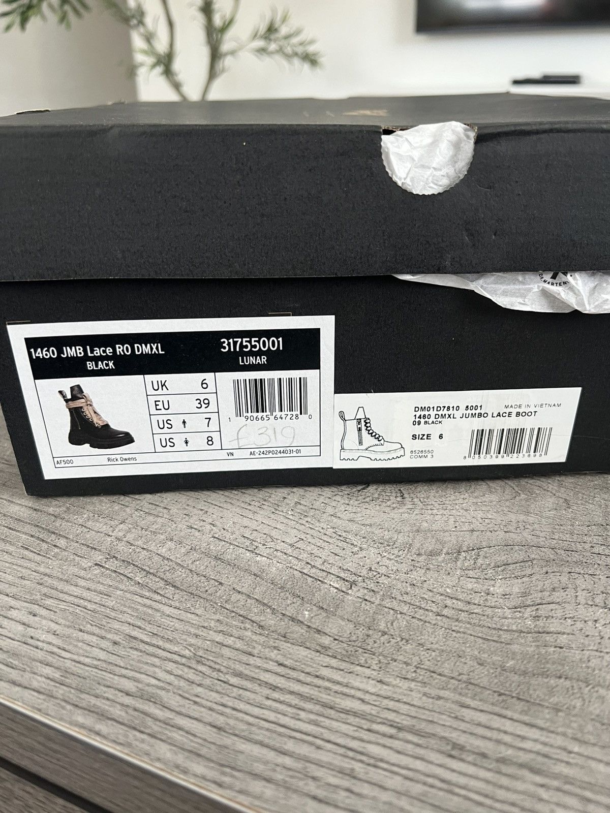 Dr. Martens × Rick Owens Dr. Martens X Rick Owens Boots Size 7 Size US 7 / EU 40 - 12 Thumbnail