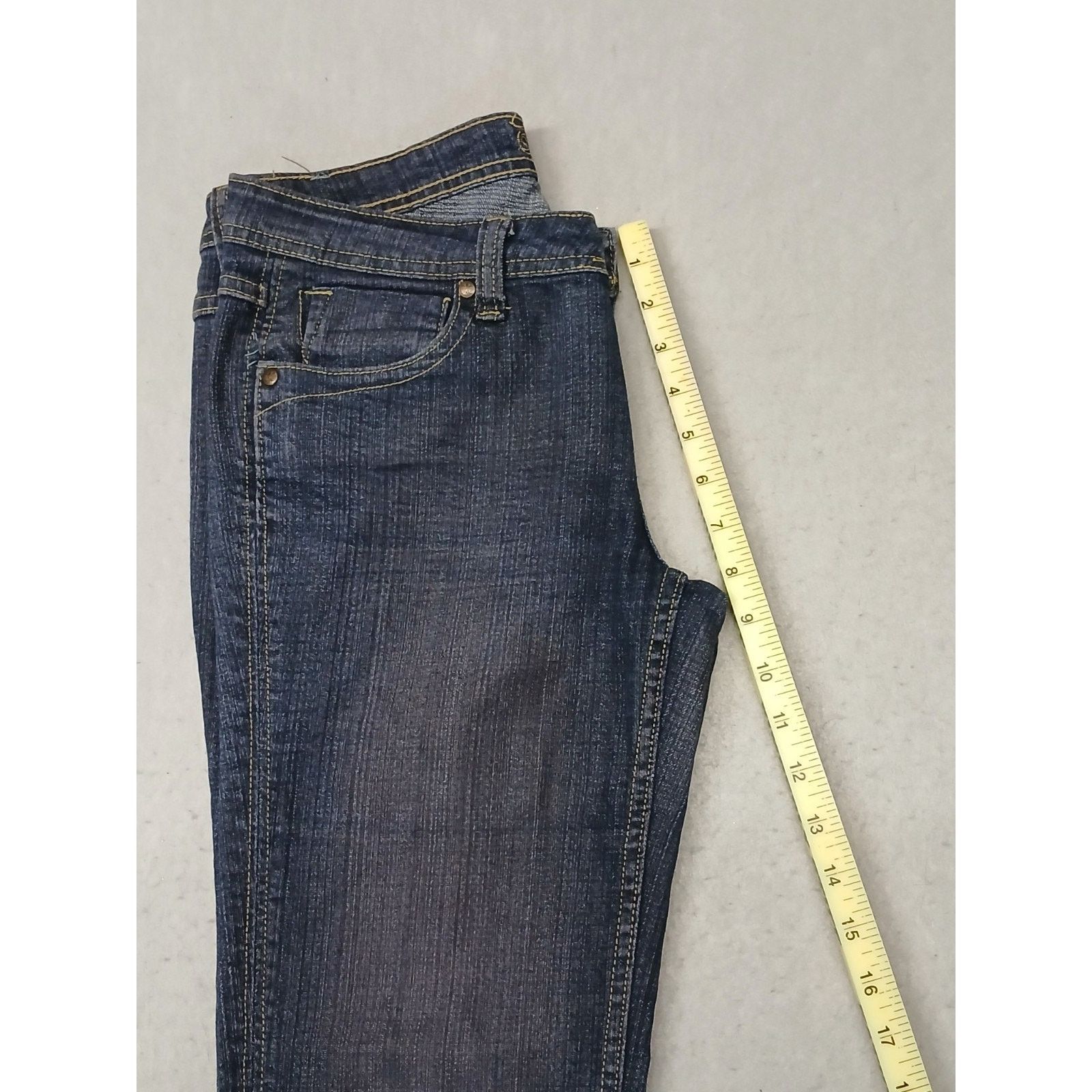Other Zana Di (14) Y2K Women's Boot Cut Dark Blue Denim Jeans Size 36" / US 14 / IT 50 - 6 Thumbnail