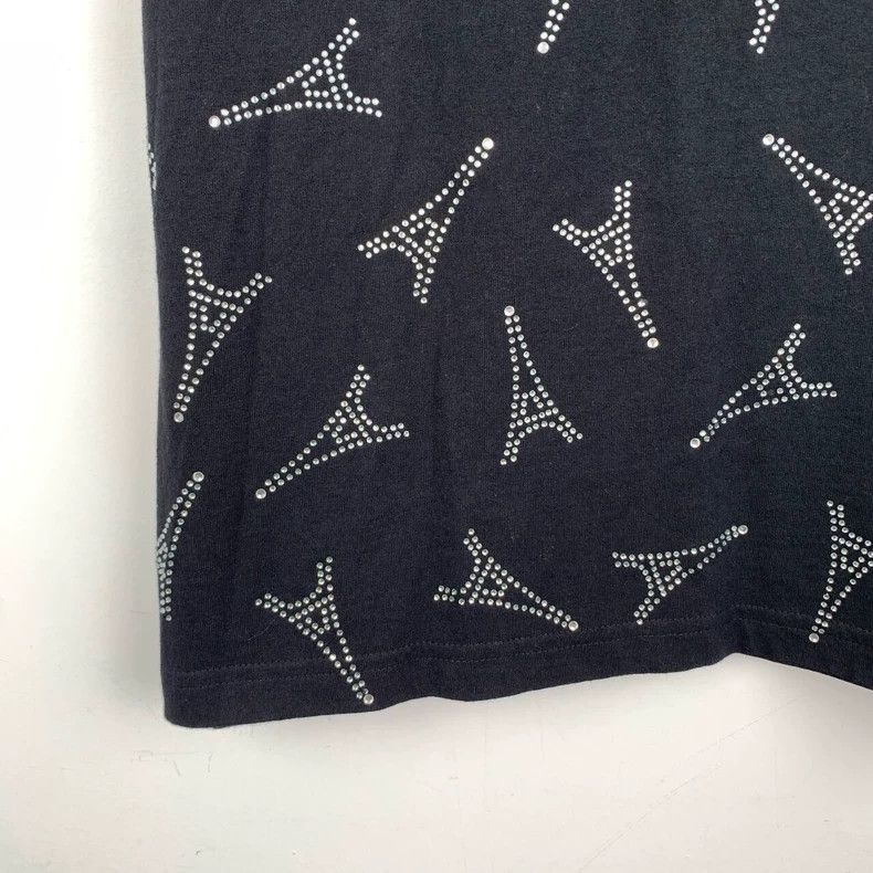 Balenciaga Balenciaga Round neck black cotton short sleeve tee with r Size S / US 4 / IT 40 - 4 Thumbnail