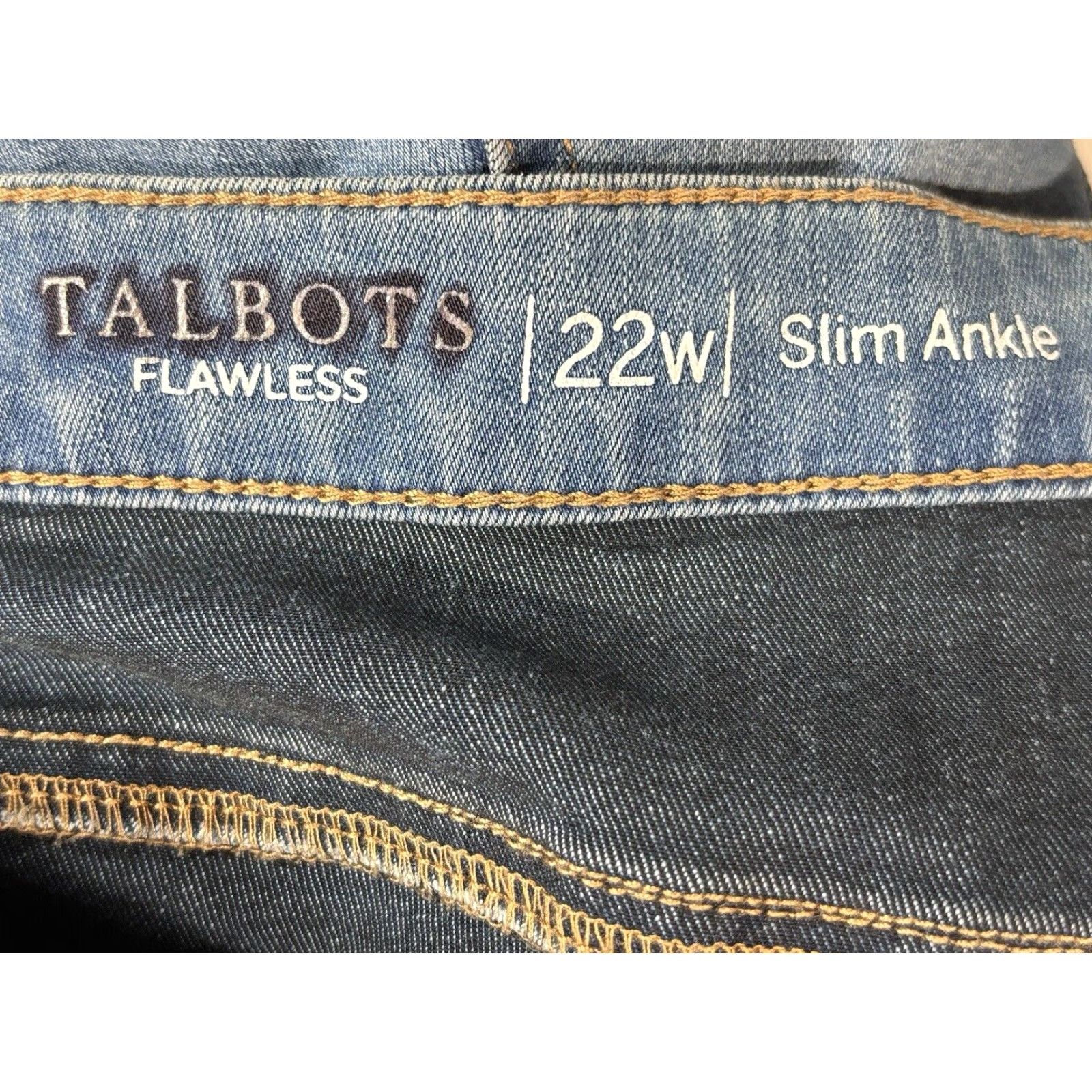 Talbots Talbots Flawless Slim Ankle Jeans Plus Size 22W Light Wash Stretch Women’s Denim Size 40" / US 18 - 5 Thumbnail
