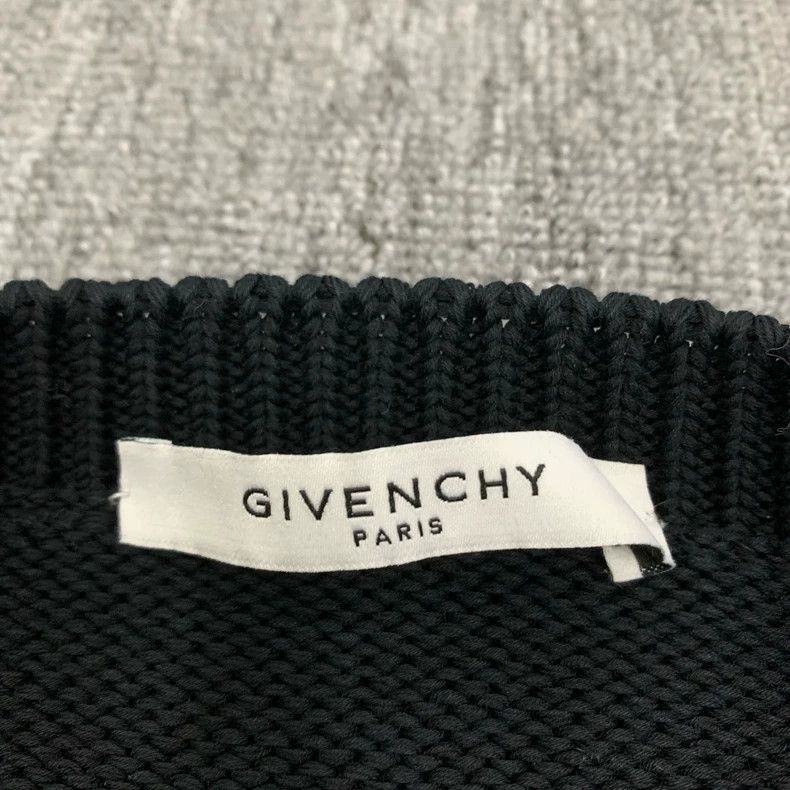 Givenchy Givenchy Givenchy Black Logo Knit Sweater Size XL -2507 Size XL / US 12-14 / IT 48-50 - 4 Thumbnail