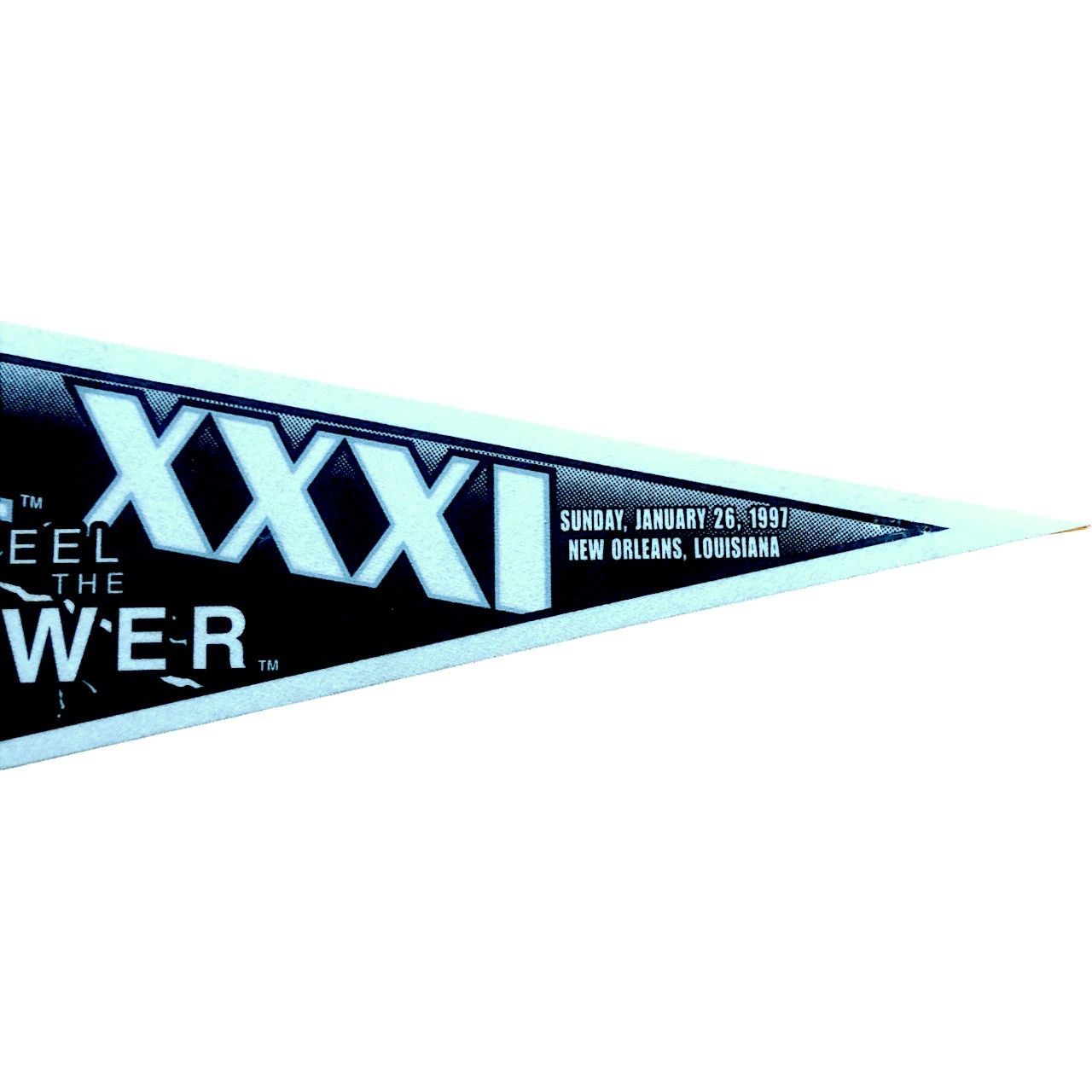 NFL Super Bowl XXXI 1997 Patriots v Green Bay Packers Pennant Size ONE SIZE - 5 Thumbnail