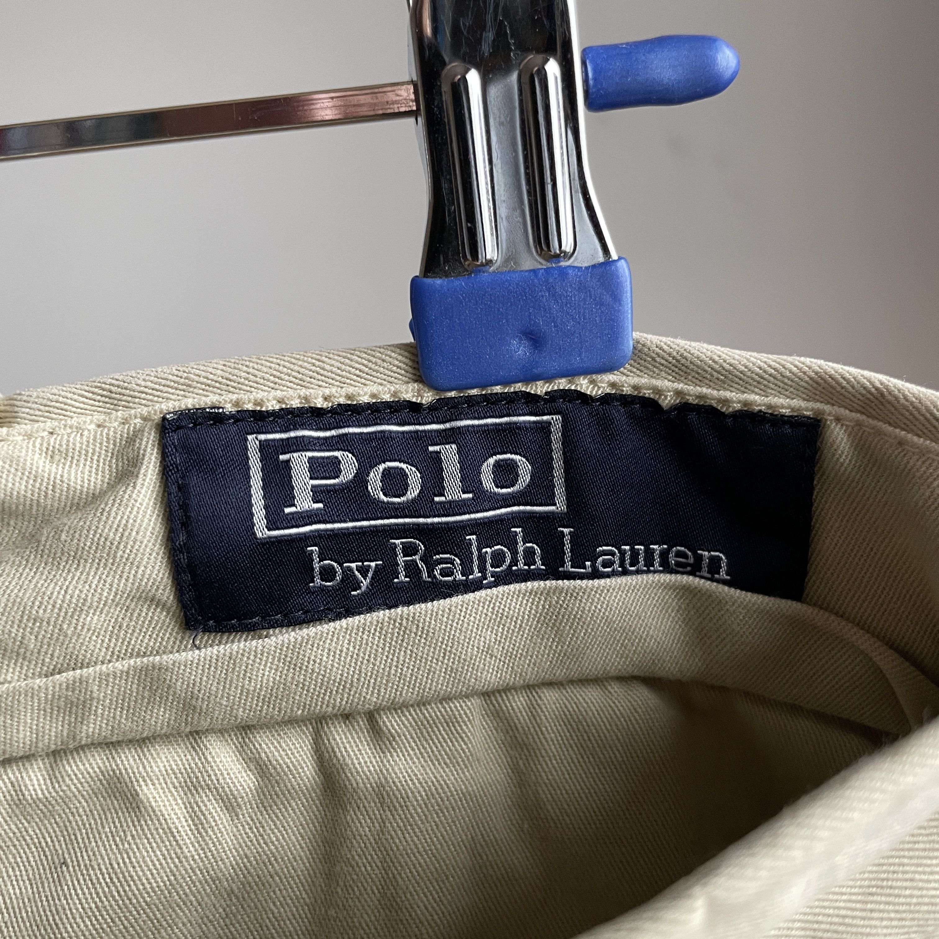 Polo Ralph Lauren Polo Ralph Lauren Vintage Beige Distressed Heavy Chinos Size US 33 - 13 Thumbnail