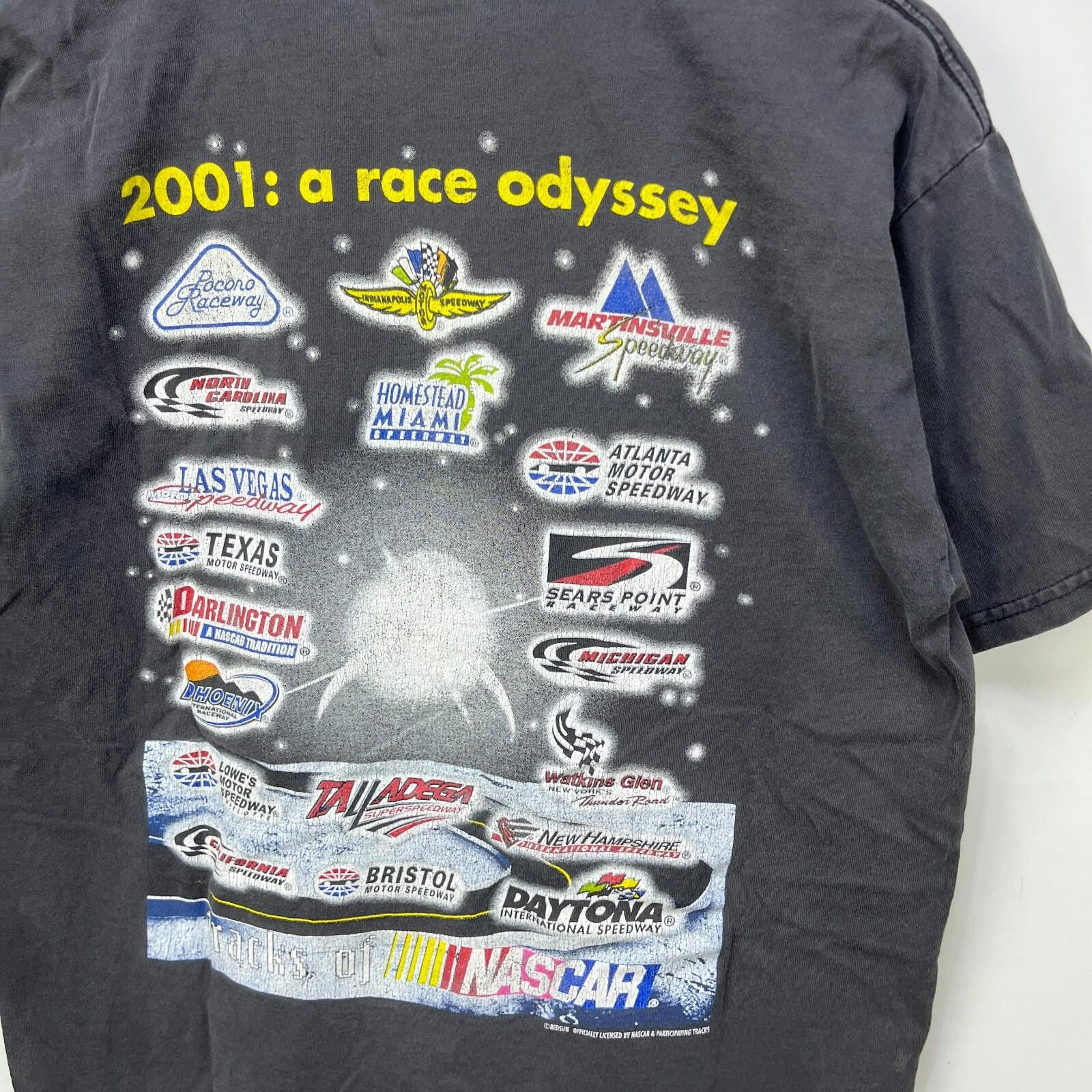 NASCAR Vintage 2001 NASCAR Race Sun Faded Racing T-Shirt Large Size US L / EU 52-54 / 3 - 4 Thumbnail