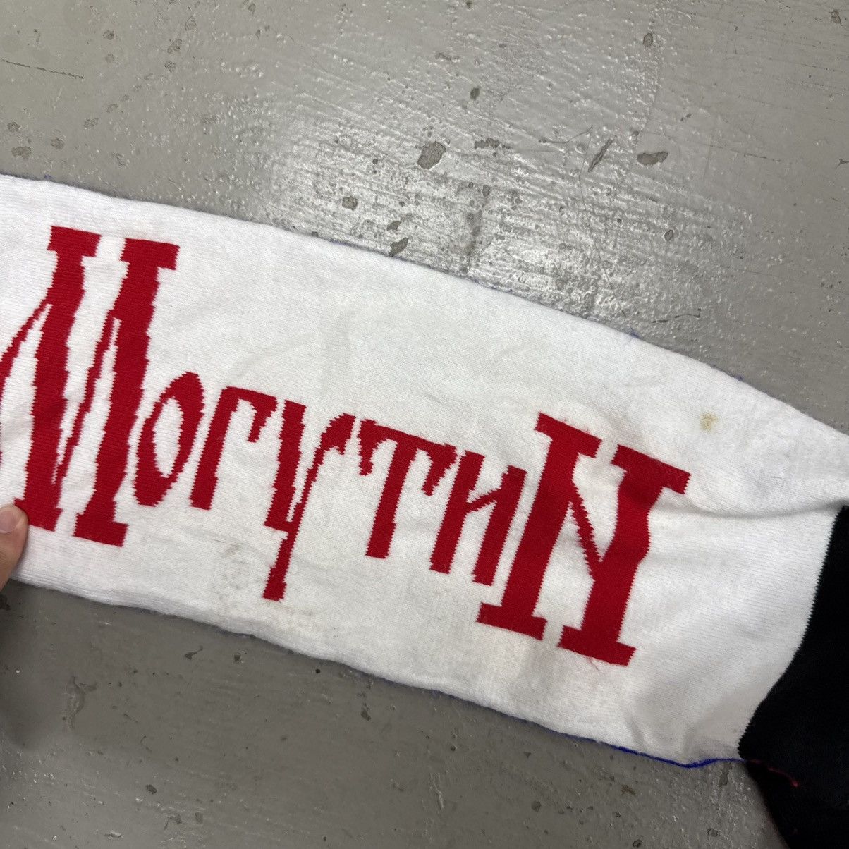 Gosha Rubchinskiy Gosha Rubchinskiy Paccbet Slava Mogutin Scarf Muffler Size ONE SIZE - 9 Thumbnail