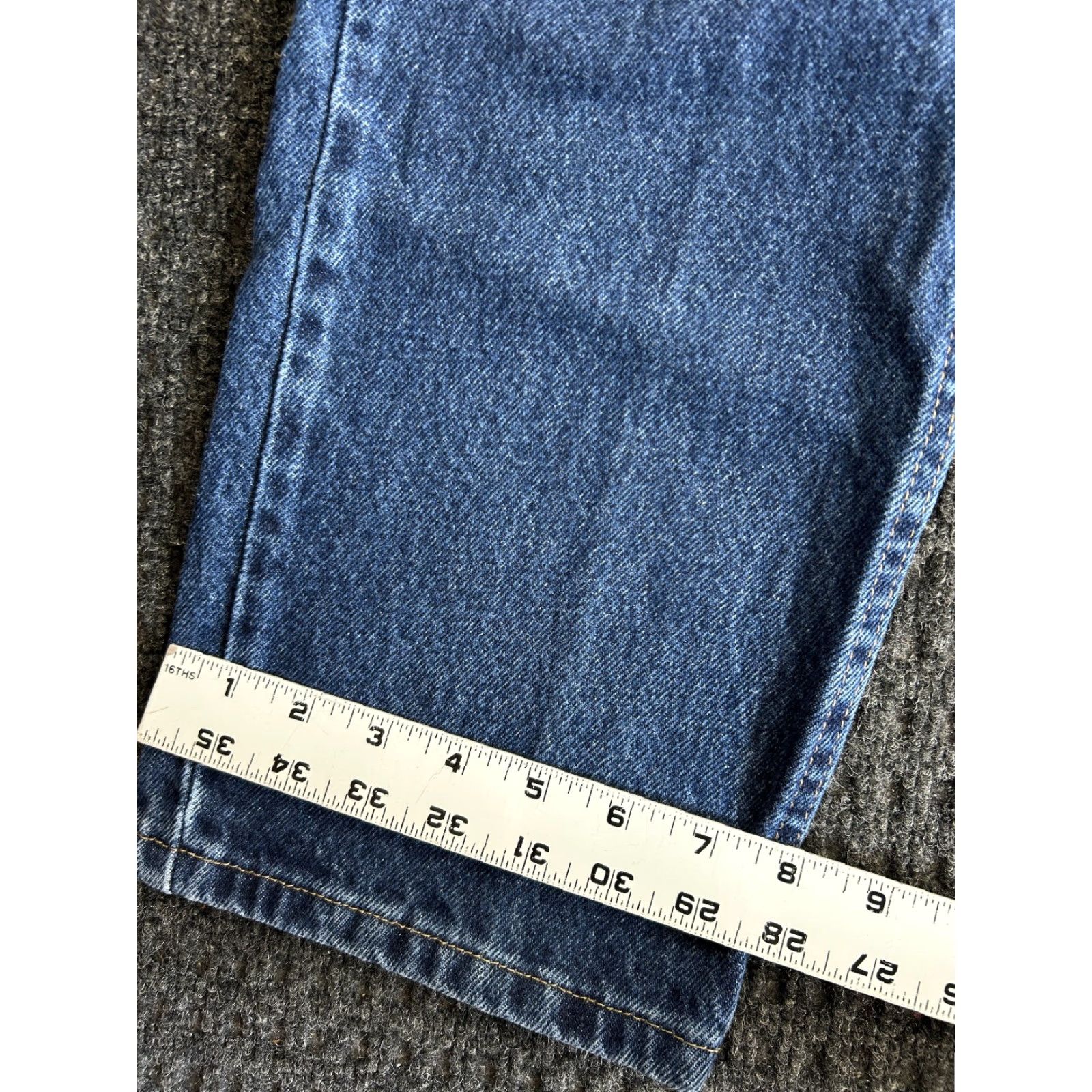 Wrangler VINTAGE Wrangler Jeans 29 x 30 Blue Denim Regular Fit 96501MR Work Cowboy Rodeo Size US 29 - 7 Thumbnail