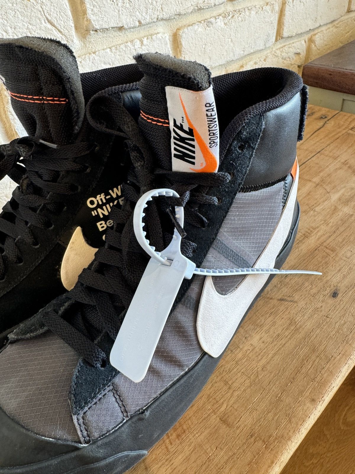 Nike × Off-White Nike / Off-White Blazer Mid Off-White Grim Reaper Size US 9.5 / EU 42-43 - 3 Thumbnail