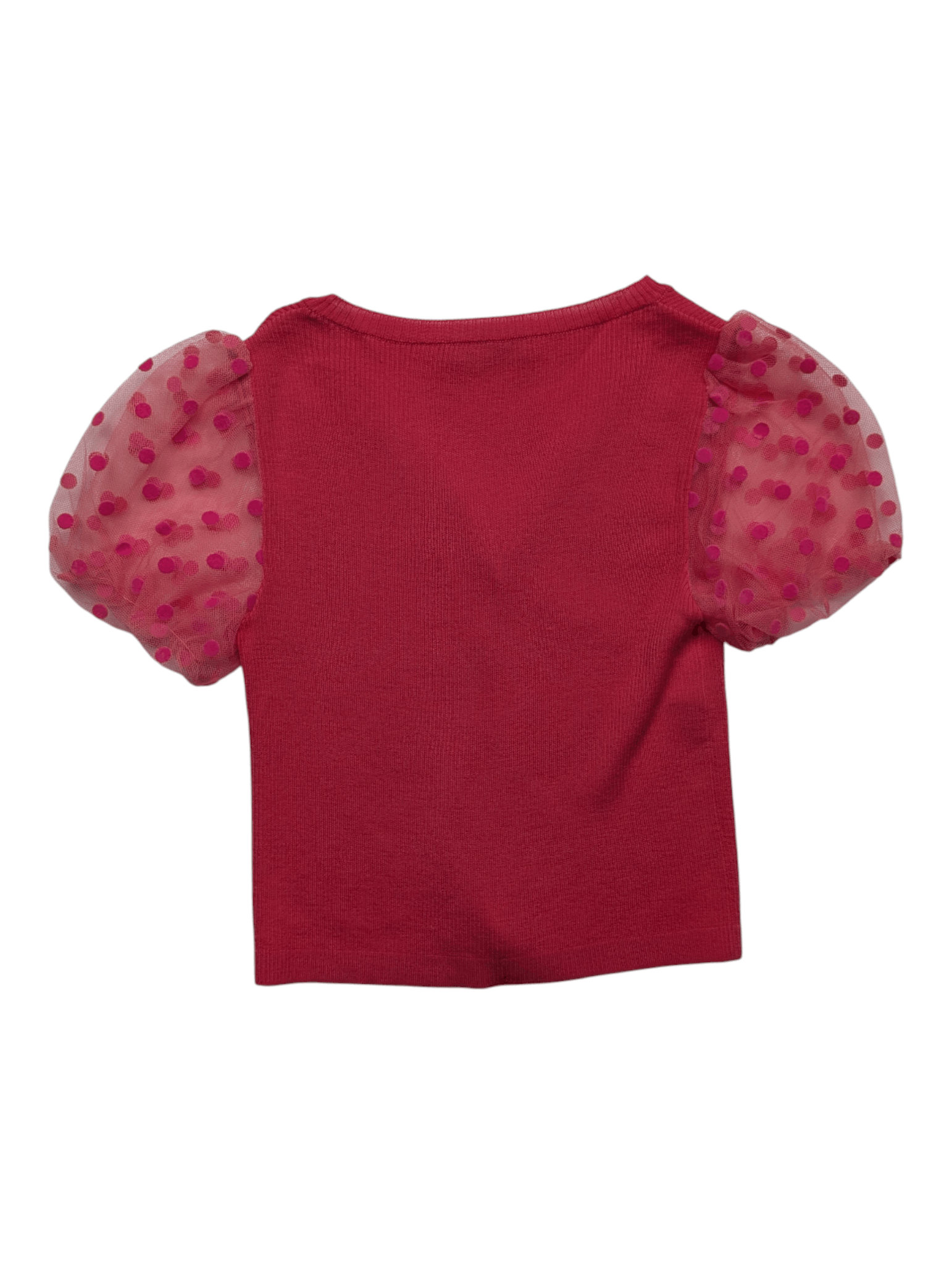Moschino Pink Cropped Cardigan With Mesh Puffed Short Sleeves Size XS / US 0-2 / IT 36-38 - 2 Thumbnail