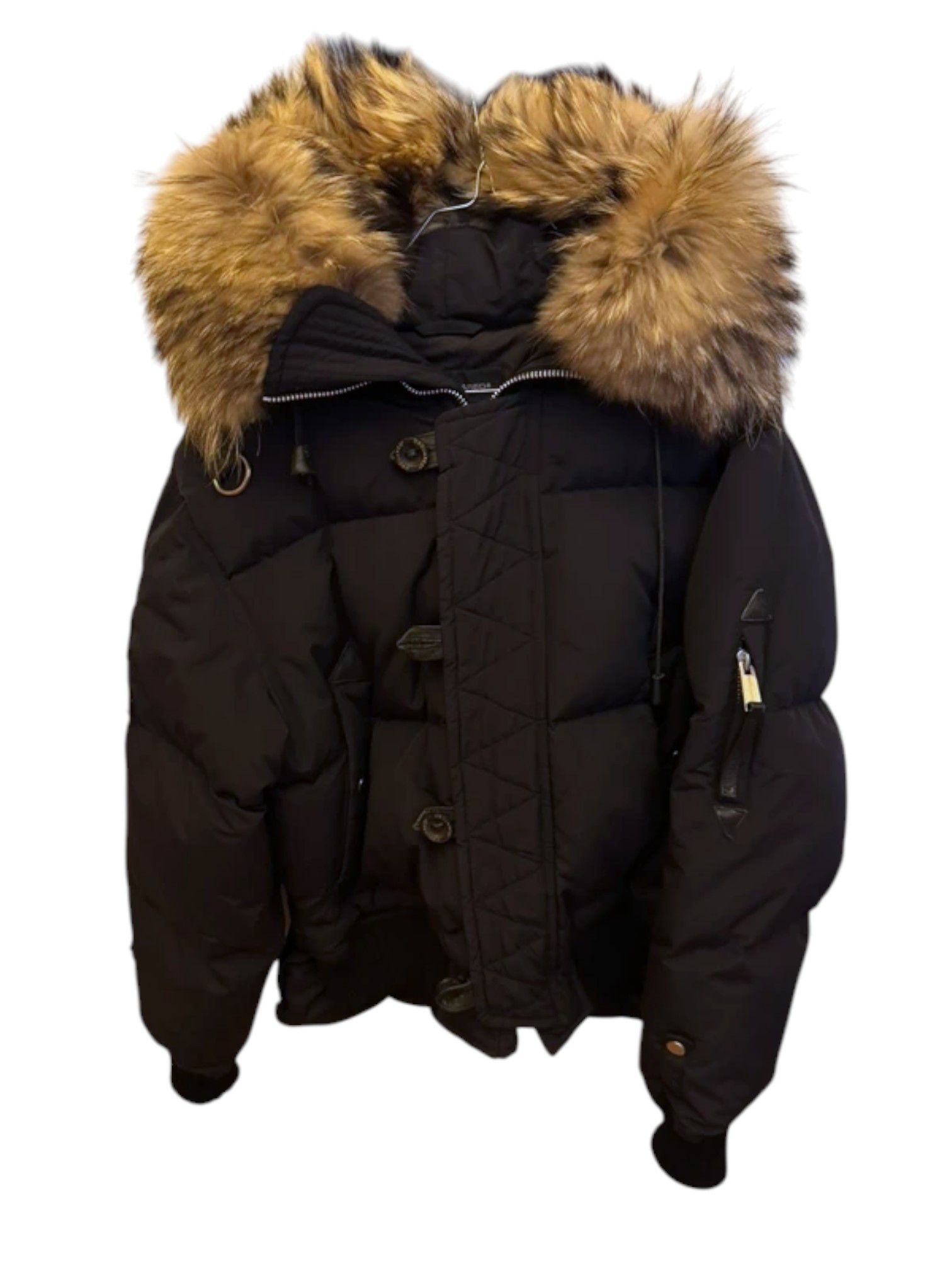 Dsquared2 Dsquared² “Mother Fluff” Down Jacket with Fur Hood – Size 48 Size US M / EU 48-50 / 2 - 1 Thumbnail
