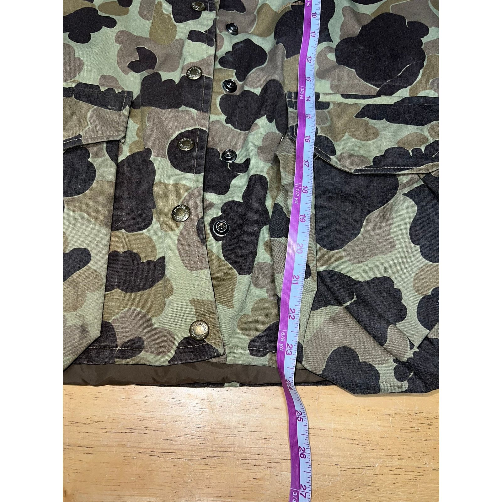 Vintage Vintage Cabelas Duck Camo Jacket Hooded Hunting Cabela's M Size US M / EU 48-50 / 2 - 15 Thumbnail