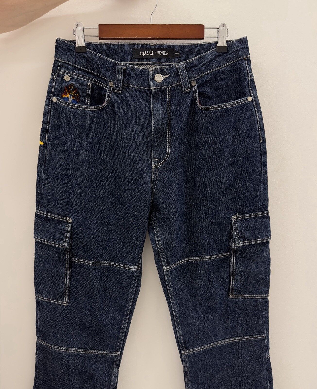 Other Macut x Rewiew Rap Hip Hop Pants Mens Jeans Denim Trousers Size US 30 / EU 46 - 3 Thumbnail
