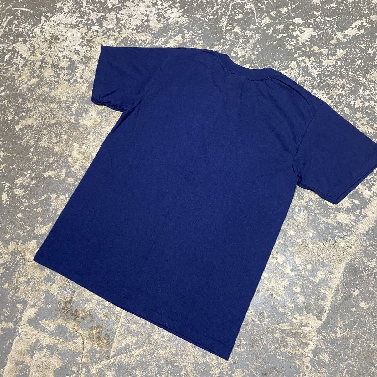 Unsound Rags × Vintage Vintage Hanes Heavyweight Navy Blank 90s Single Stitch shirt Size US M / EU 48-50 / 2 - 7 Thumbnail