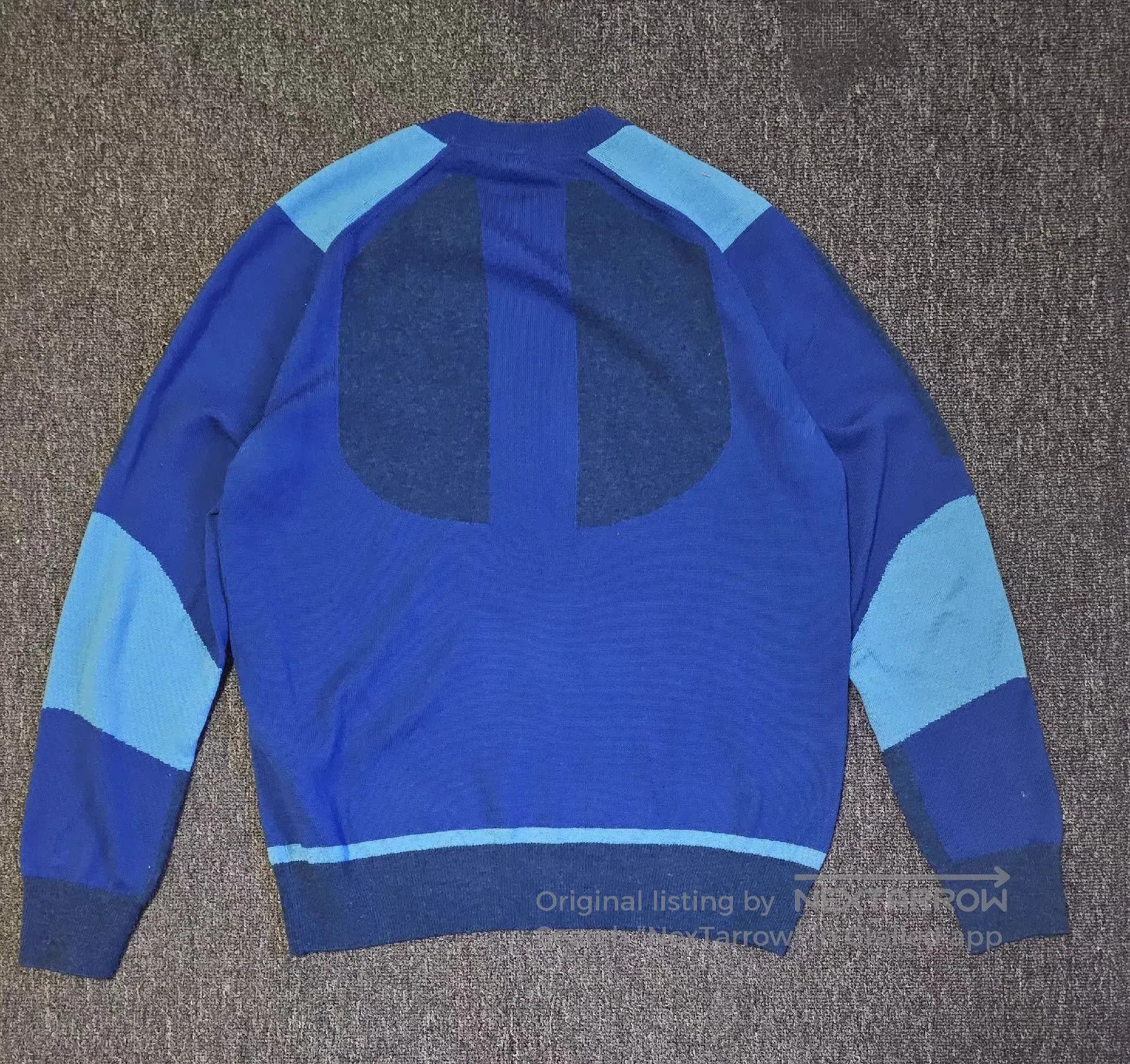 Louis Vuitton Blue Color Block Long Sleeve Sweater. Size US L / EU 52-54 / 3 - 5 Thumbnail