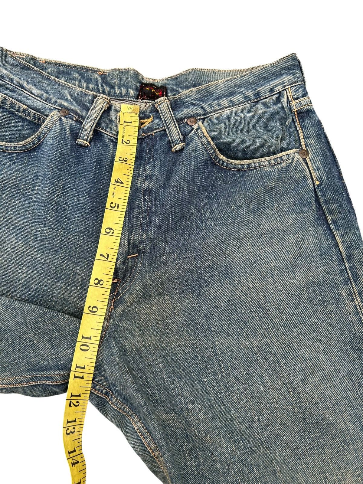 Kapital VINTAGE LEE HALF SELVEDGE JAPANESE DISTRESSED DENIM JEANS Size US 29 - 16 Thumbnail