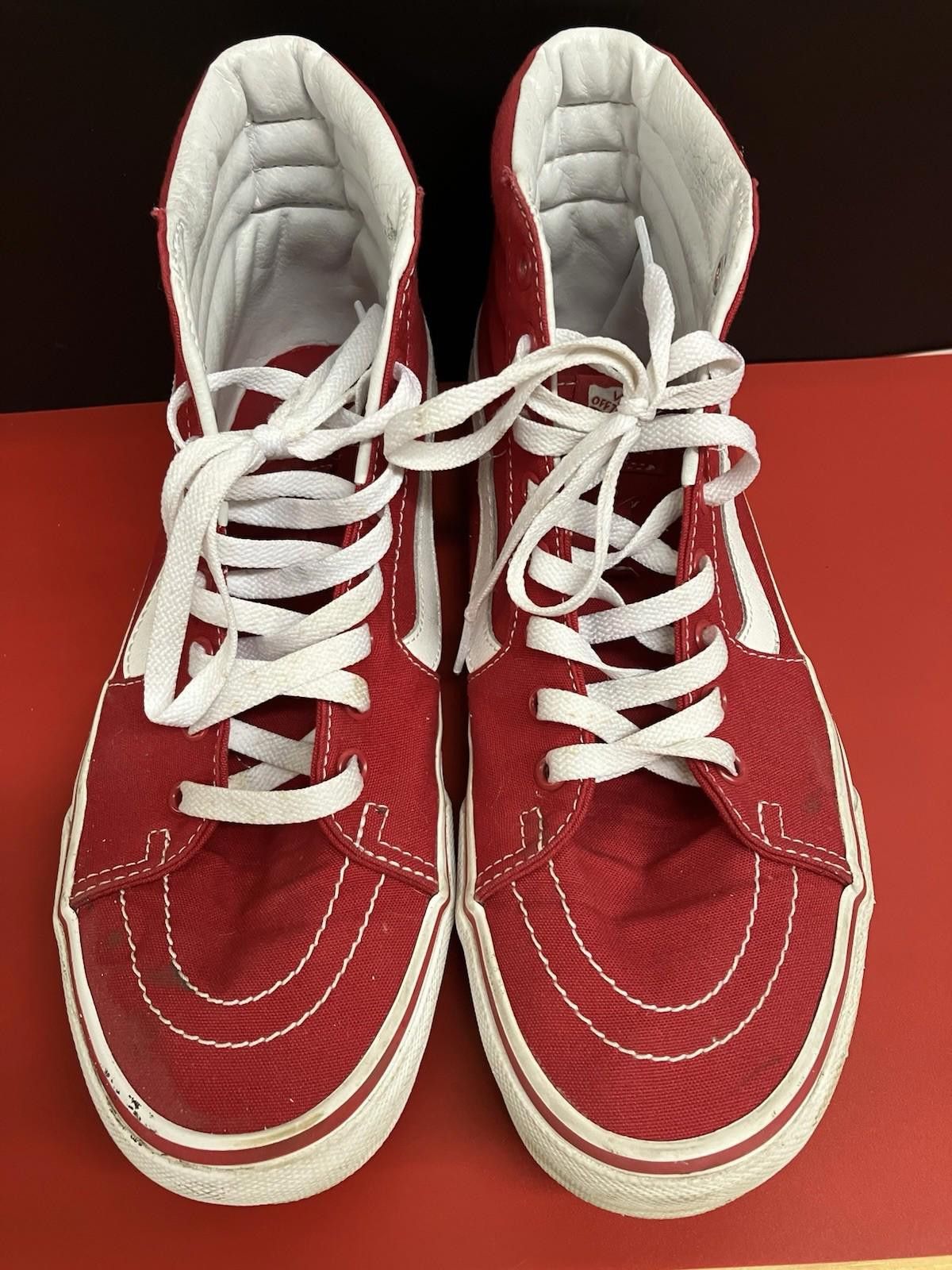Vans Vans Sk8-Hi Top Skate Sneakers Suede Red Size US 9.5 / IT 39.5 - 5 Thumbnail