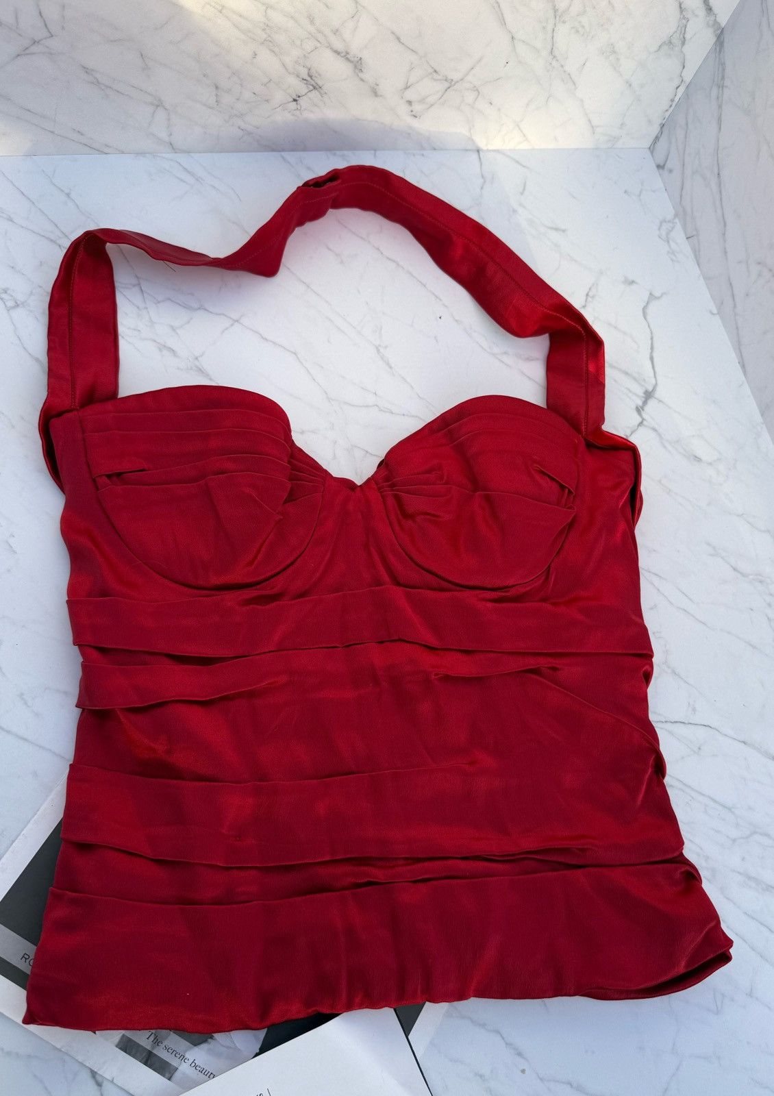 Dolce & Gabbana dolce & gabbana red top corset Size S / US 4 / IT 40 - 7 Thumbnail