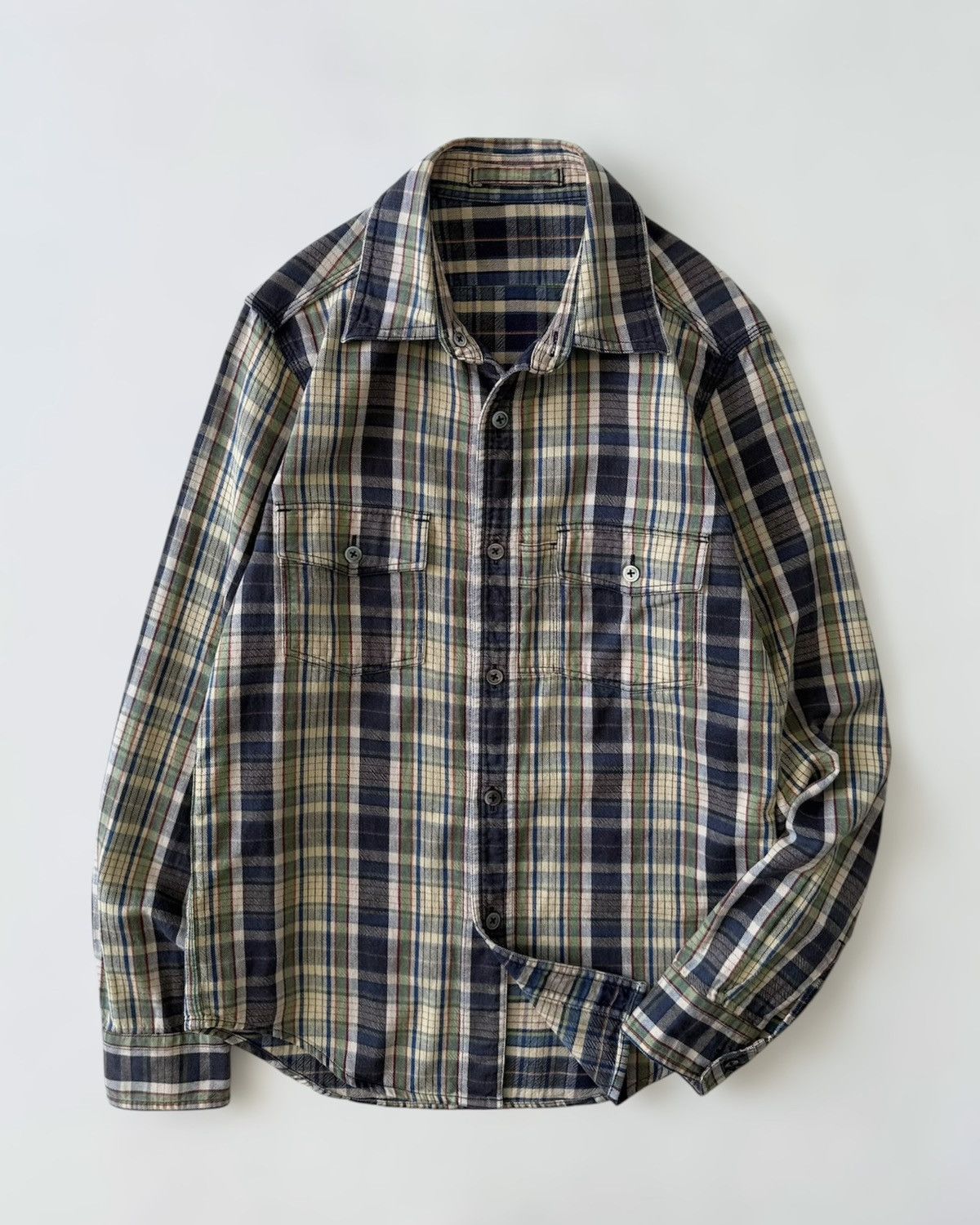 Nigel Cabourn NIGEL CABOURN CHECK REVERSIBLE SHIRT Size US M / EU 48-50 / 2 - 2 Thumbnail