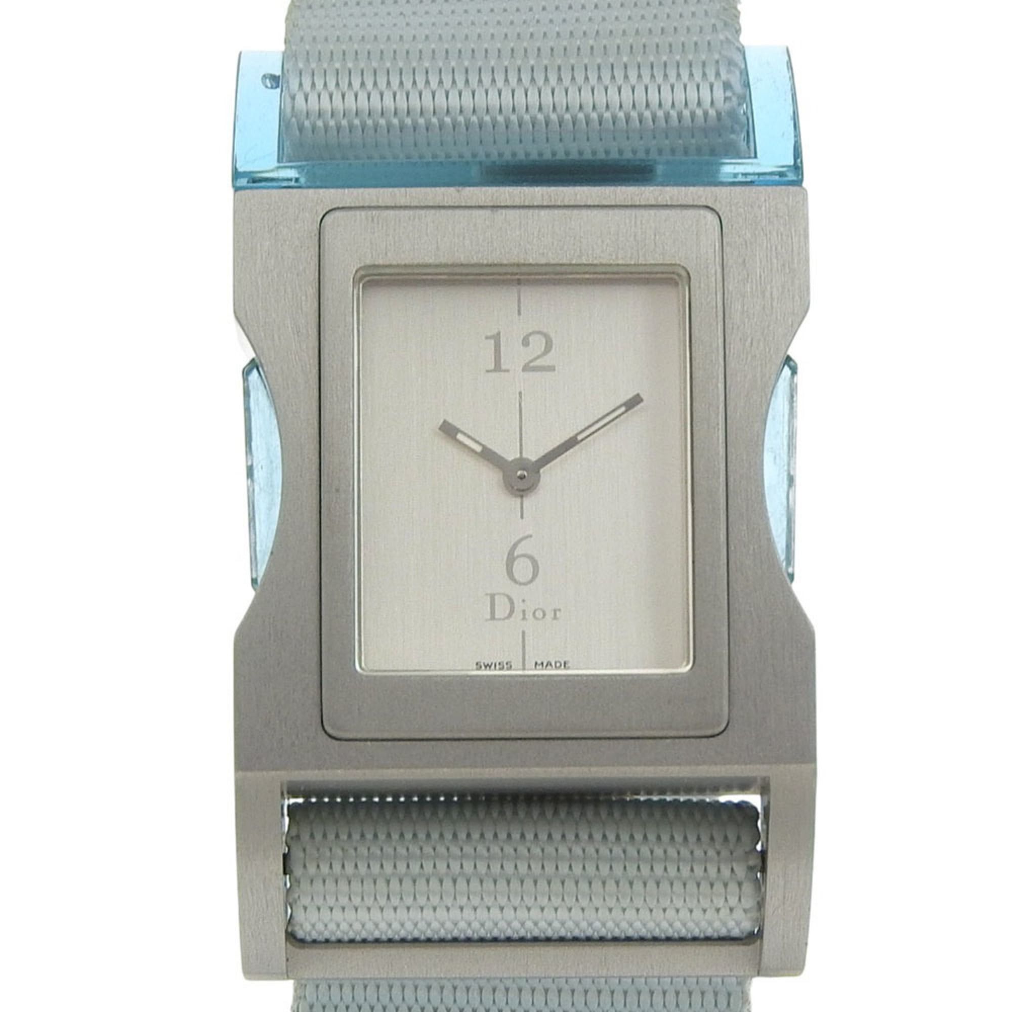 Dior Dior Chris 47 Watch D100-322, Aluminum and Nylon Quartz Analog with Silver Dial, Women's Size ONE SIZE - 1 Thumbnail