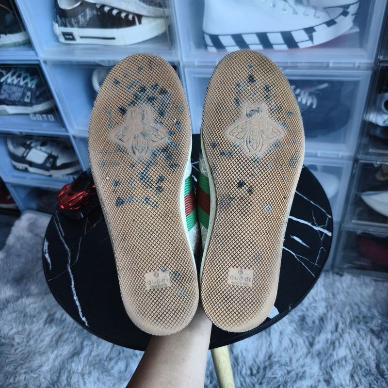Gucci GUCCI Screener Low-top Fashion Sneakers in Gray - Size US 9 / EU 42 - 4 Thumbnail