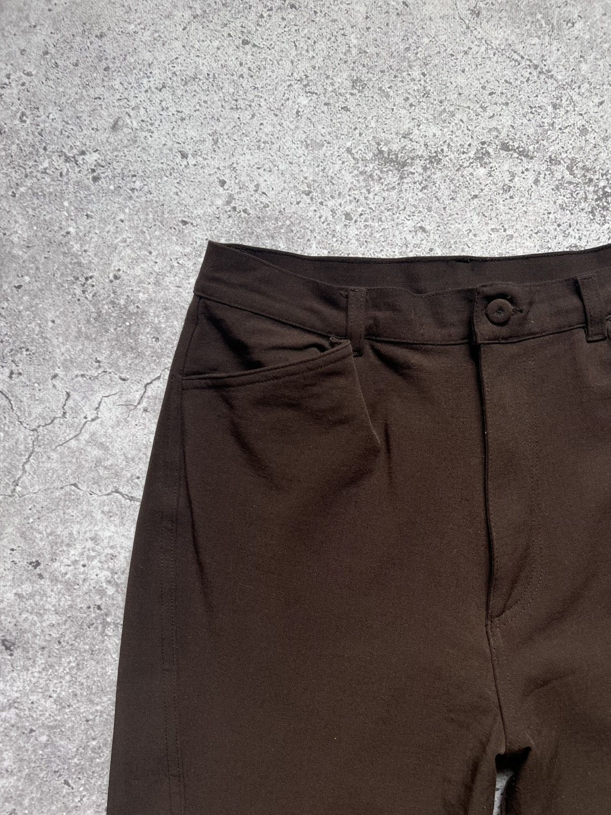 Transit × Transit Uomo Transit Par Such Wool Trousers Pants Brown Size 27" / US 4 / IT 40 - 5 Thumbnail