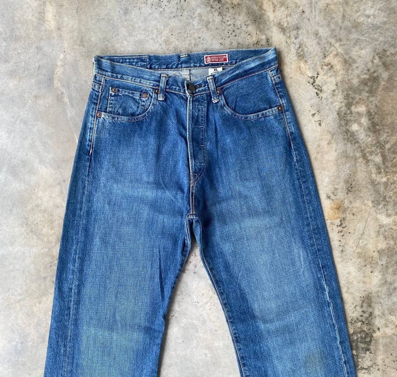 45rpm VINTAGE 90S 45RPM DENIM BLUEWASH STRAIGHT LEG Size US 30 / EU 46 - 6 Thumbnail
