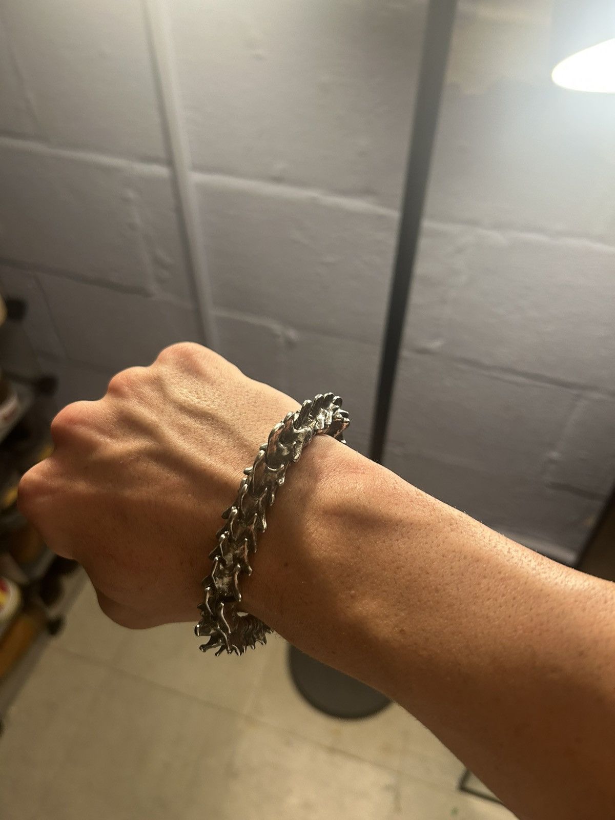 Japanese Brand Silver stainless steel spiked bracelet Size ONE SIZE - 3 Thumbnail