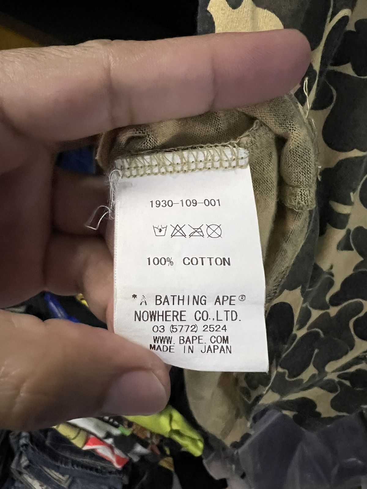 Bape VTG A BATHING APE CAMO SHIRT VERY RARE Size US S / EU 44-46 / 1 - 10 Thumbnail