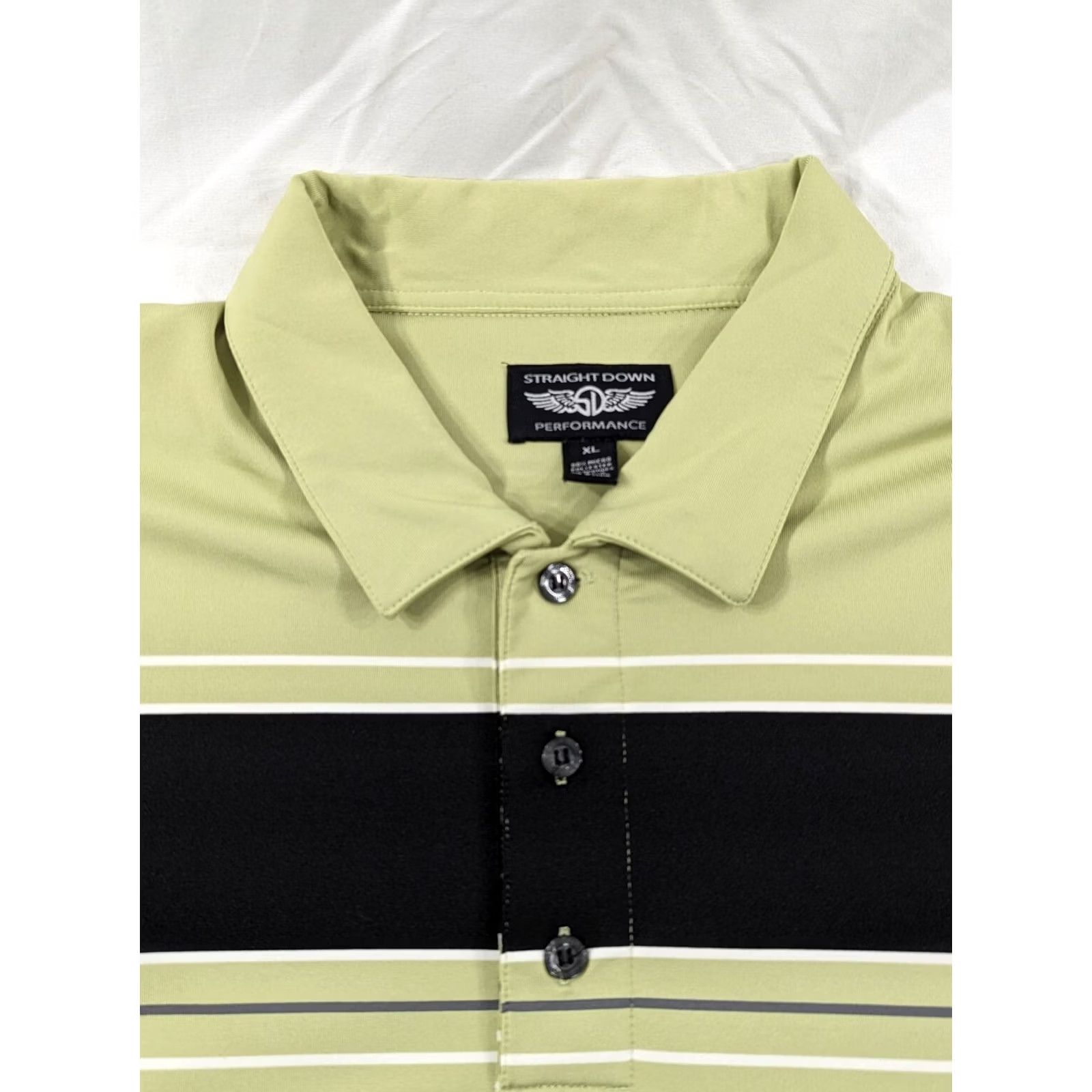 Vintage Straight Down Polo Shirt Mens XL Green Performance Quail Creek Golf Club Logo Shirt Size US XL / EU 56 / 4 - 3 Thumbnail