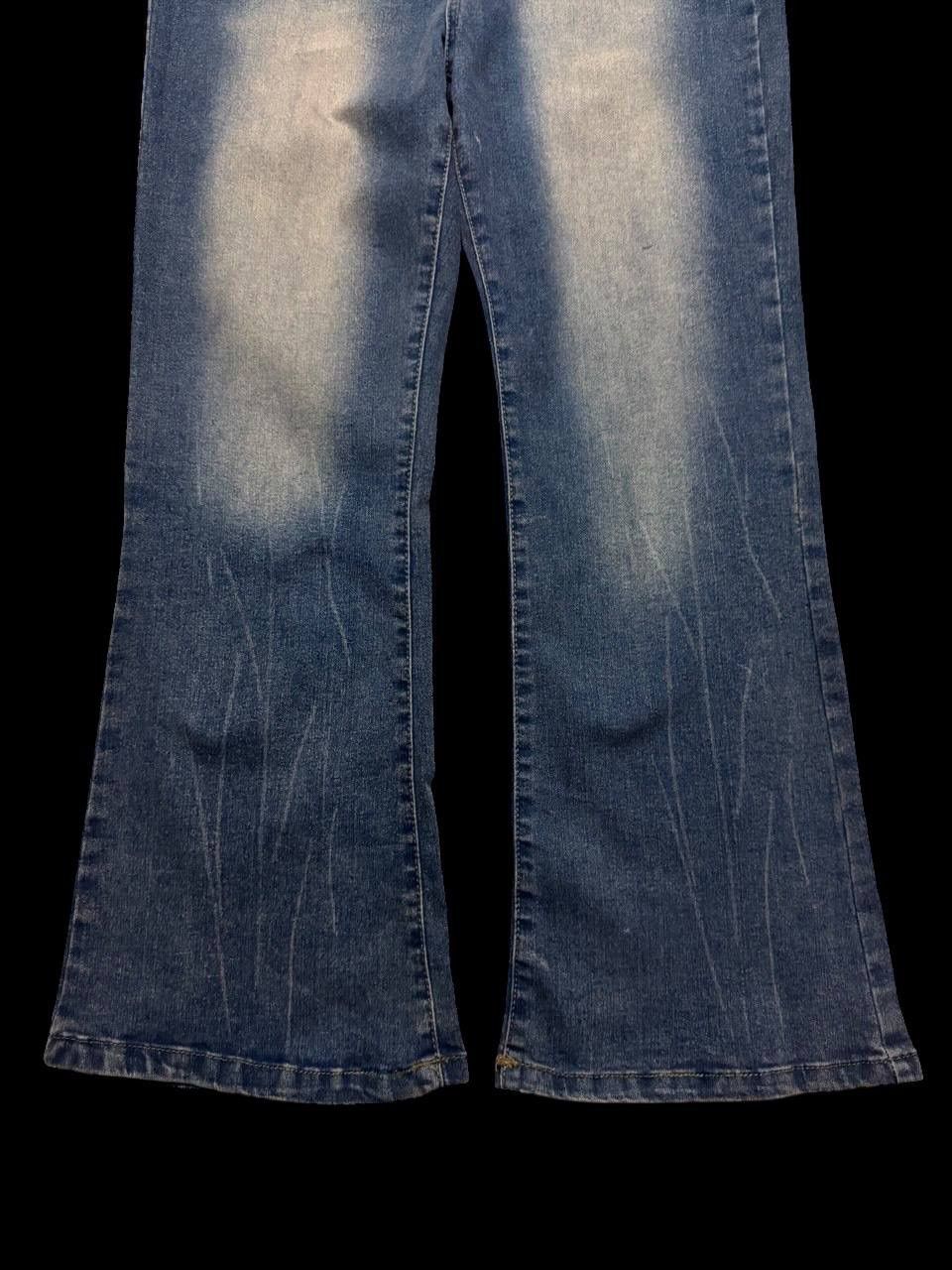 Other FLARE 90s Style Japanese Mudwash Punk Bootcut Denim Jeans Size US 30 / EU 46 - 7 Thumbnail
