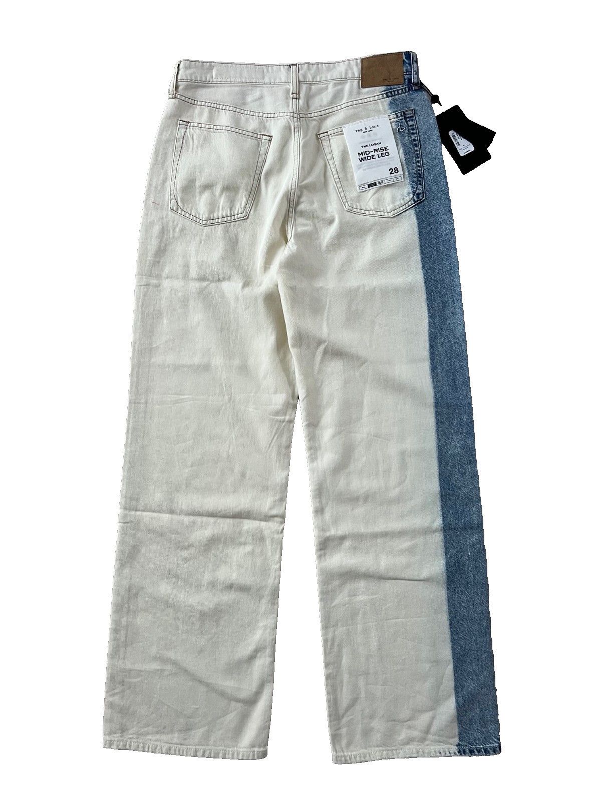 Rag & Bone Rag & Bone Logan Jeans Featherweight in Bleach Stripe ( 28 ) Size 28" / US 6 / IT 42 - 9 Thumbnail