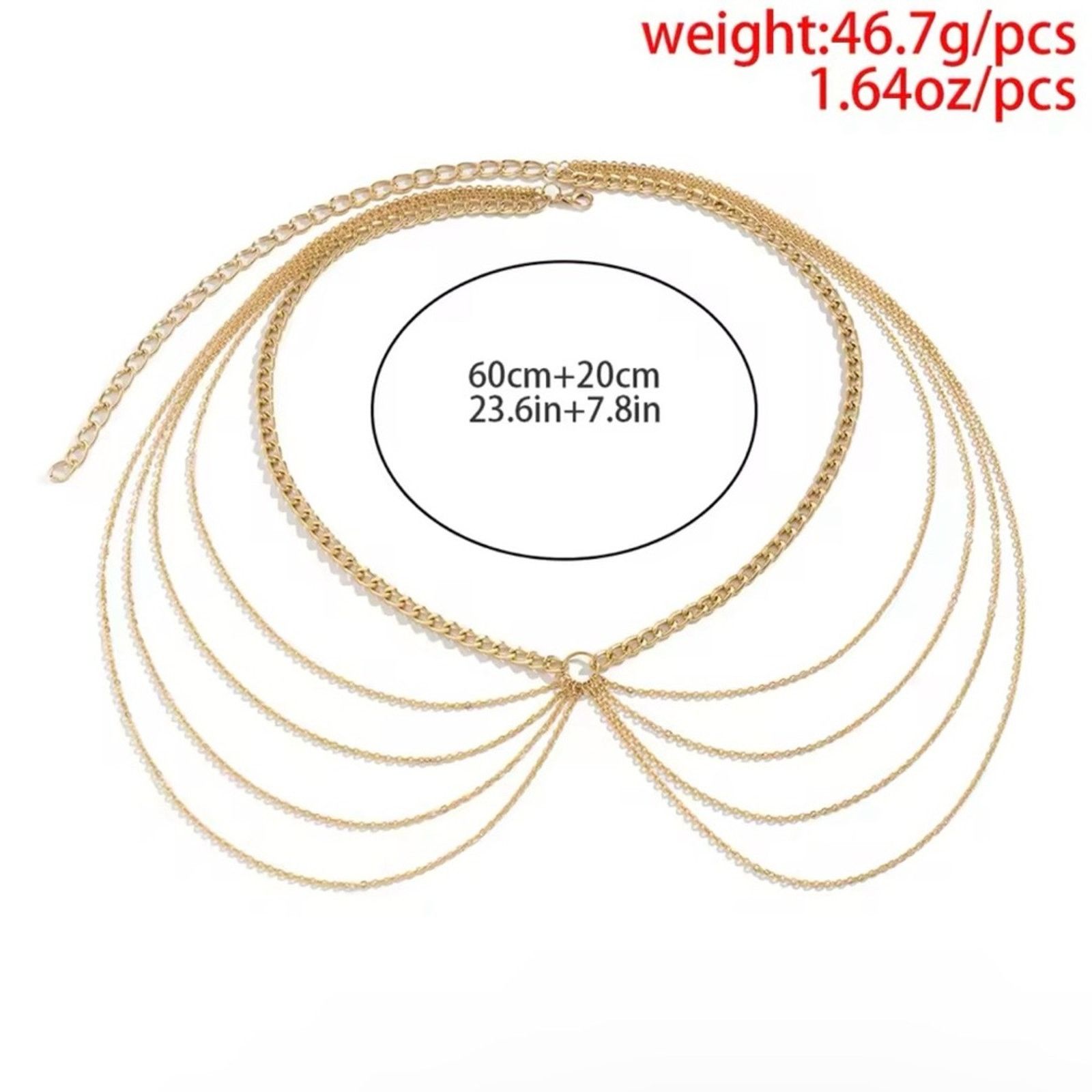 Other Multi-layer Tassel Waist Chain For Women Gold Party Dress Size ONE SIZE - 4 Thumbnail