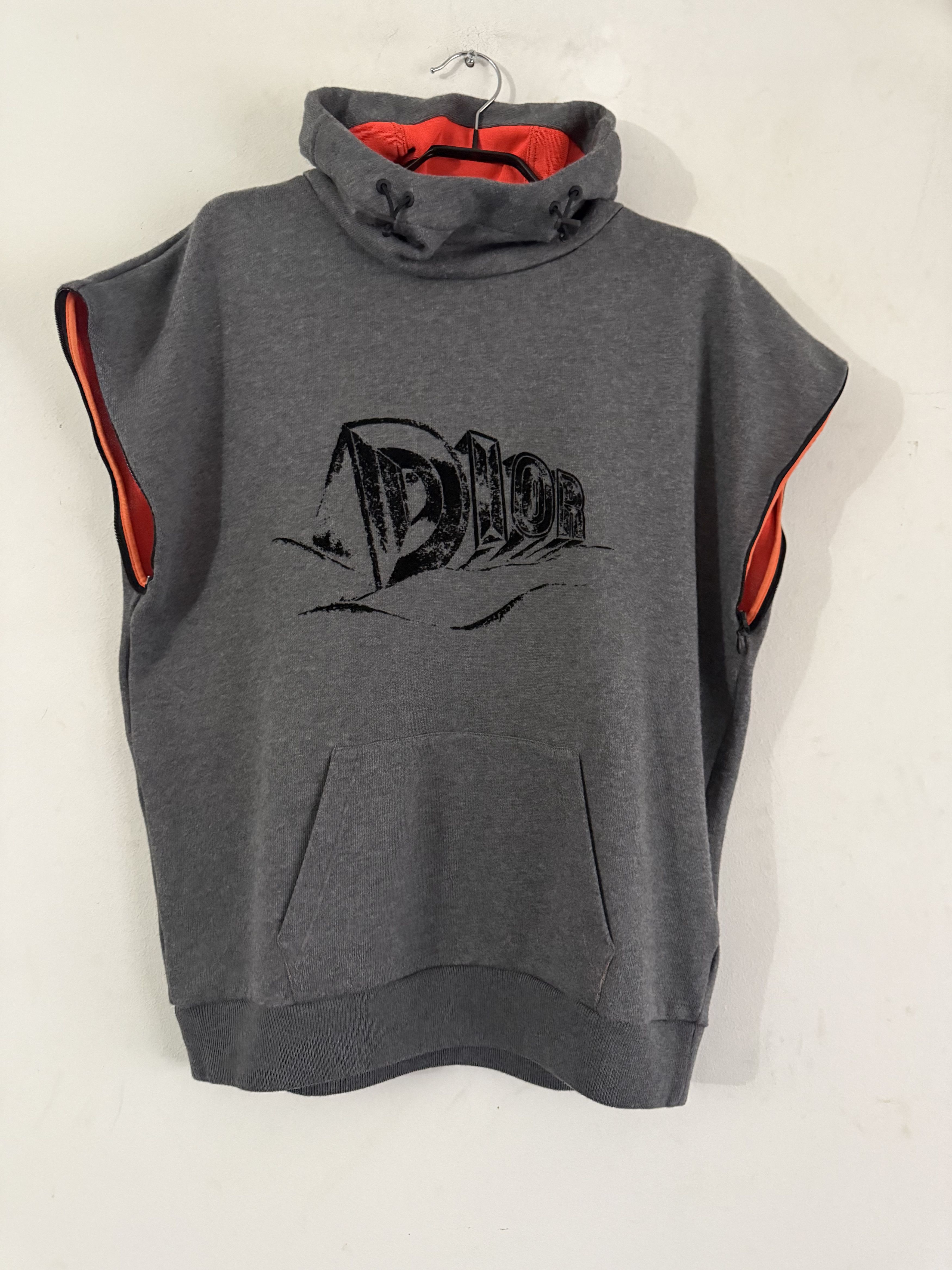 Dior Logo Hooded Sweatshirt Detachable Sleeves Size US L / EU 52-54 / 3 - 5 Thumbnail