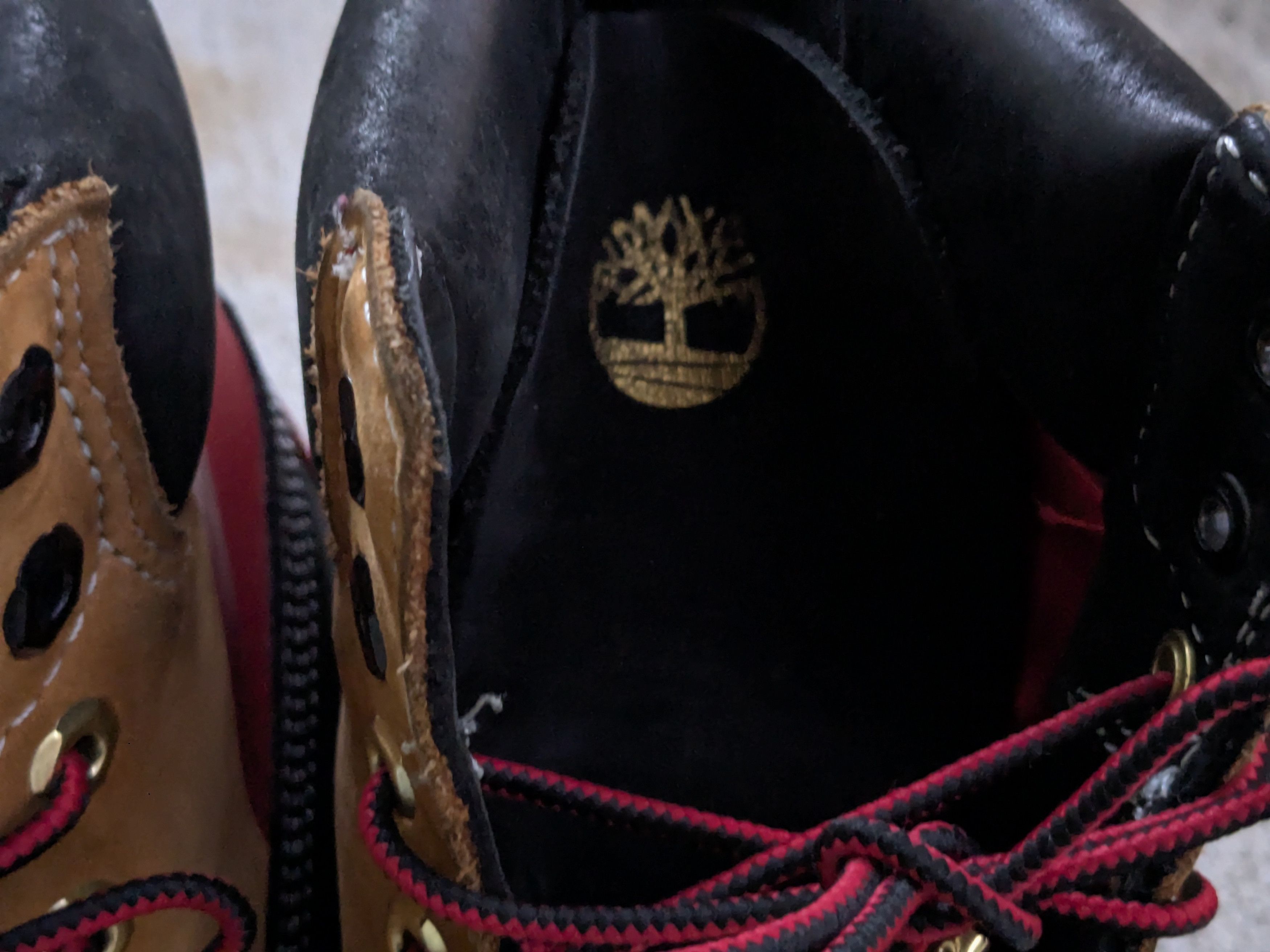 Other Timberland Boots Wheat Red Black 10 M Suede Combat Size US 10 / EU 43 - 5 Thumbnail