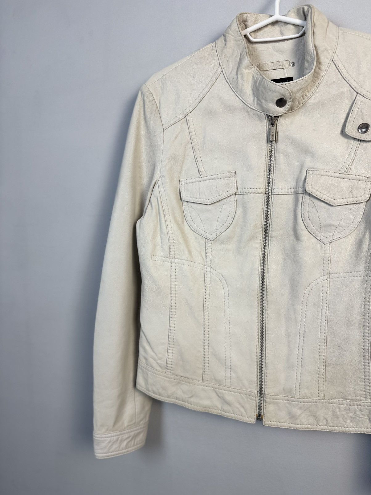 Japanese Brand Very crazy Cropped Leather Bike Jacket Size S / US 4 / IT 40 - 4 Thumbnail