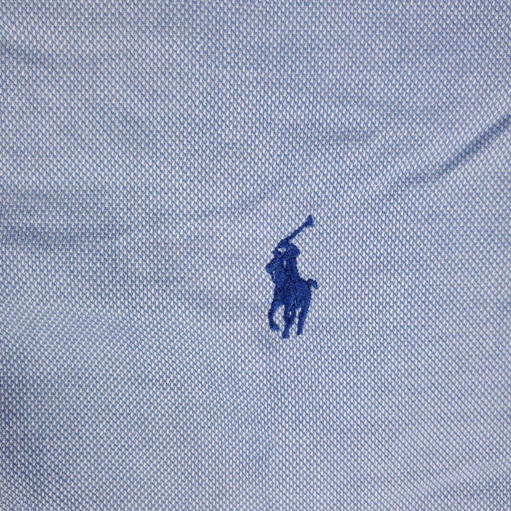Ralph Lauren Ralph Lauren Dress Shirt Mens Size 17 Blue Long Sleeve Button-Up Cotton Size 46R - 2 Thumbnail