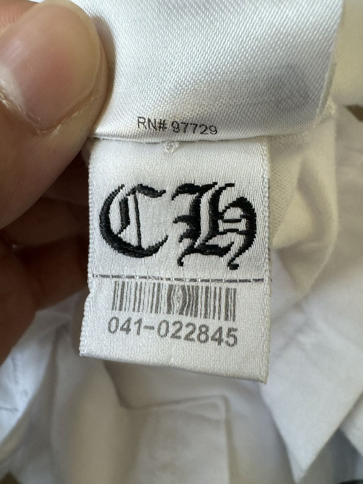 Chrome Hearts Chrome Hearts “Love You” Neck Logo Pocket Shirt Size Large Size US L / EU 52-54 / 3 - 13 Thumbnail