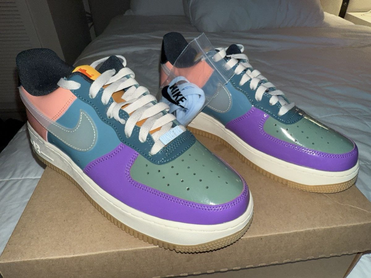 Nike × Undefeated Nike Undefeated Air Force 1 SP Celestine Blue, NEW! 9 men’s Size US 9 / EU 42 - 3 Thumbnail