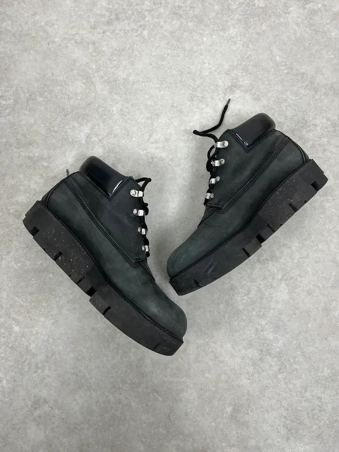 Acne Studios Acne Studios Black Leather Daily Mountain Boots Size US 7 / EU 40 - 7 Thumbnail