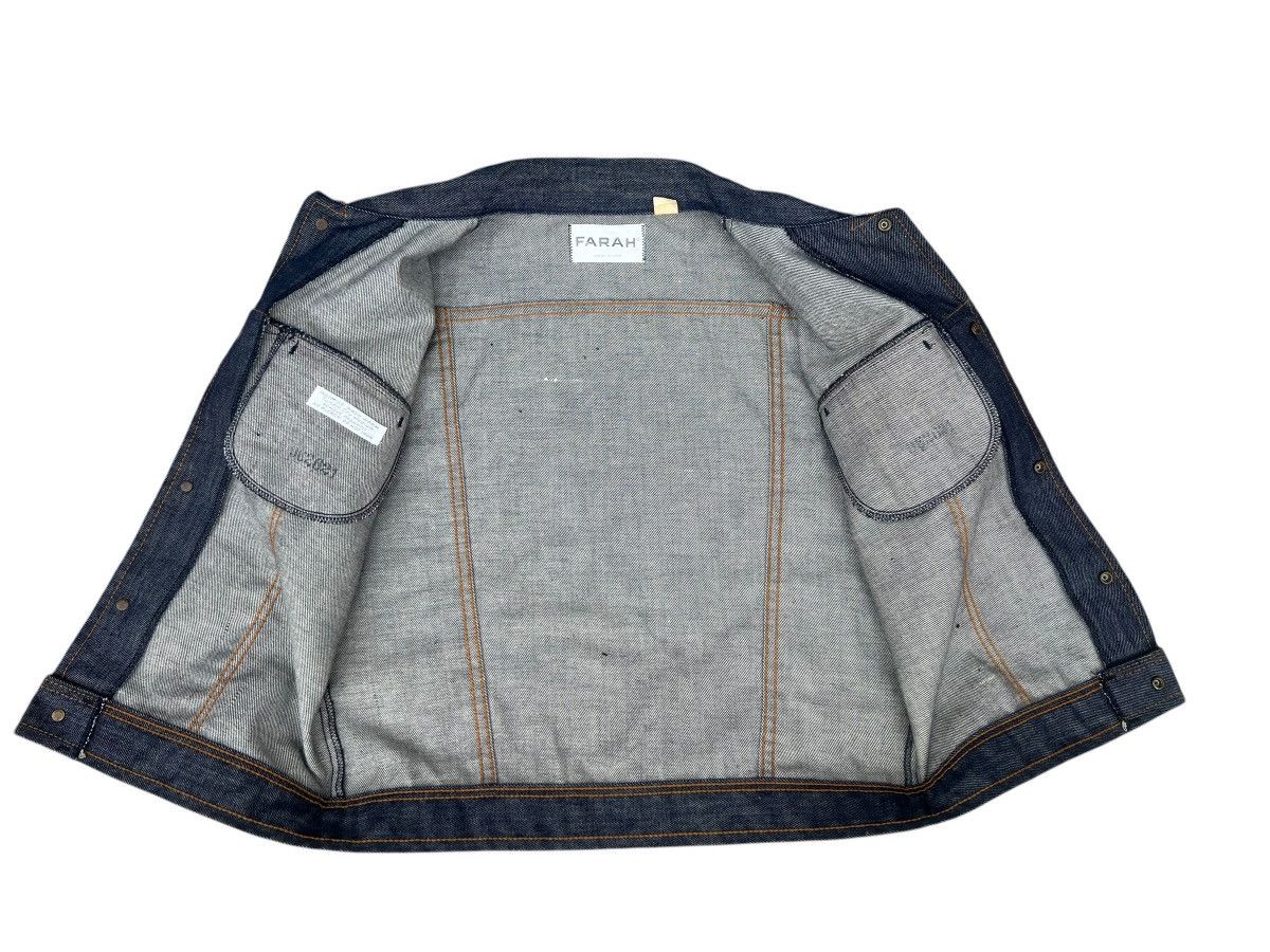 Farah Vintage 70s FARAH Hybrid Denim Trucker Cropped Jacket Size US S / EU 44-46 / 1 - 13 Thumbnail