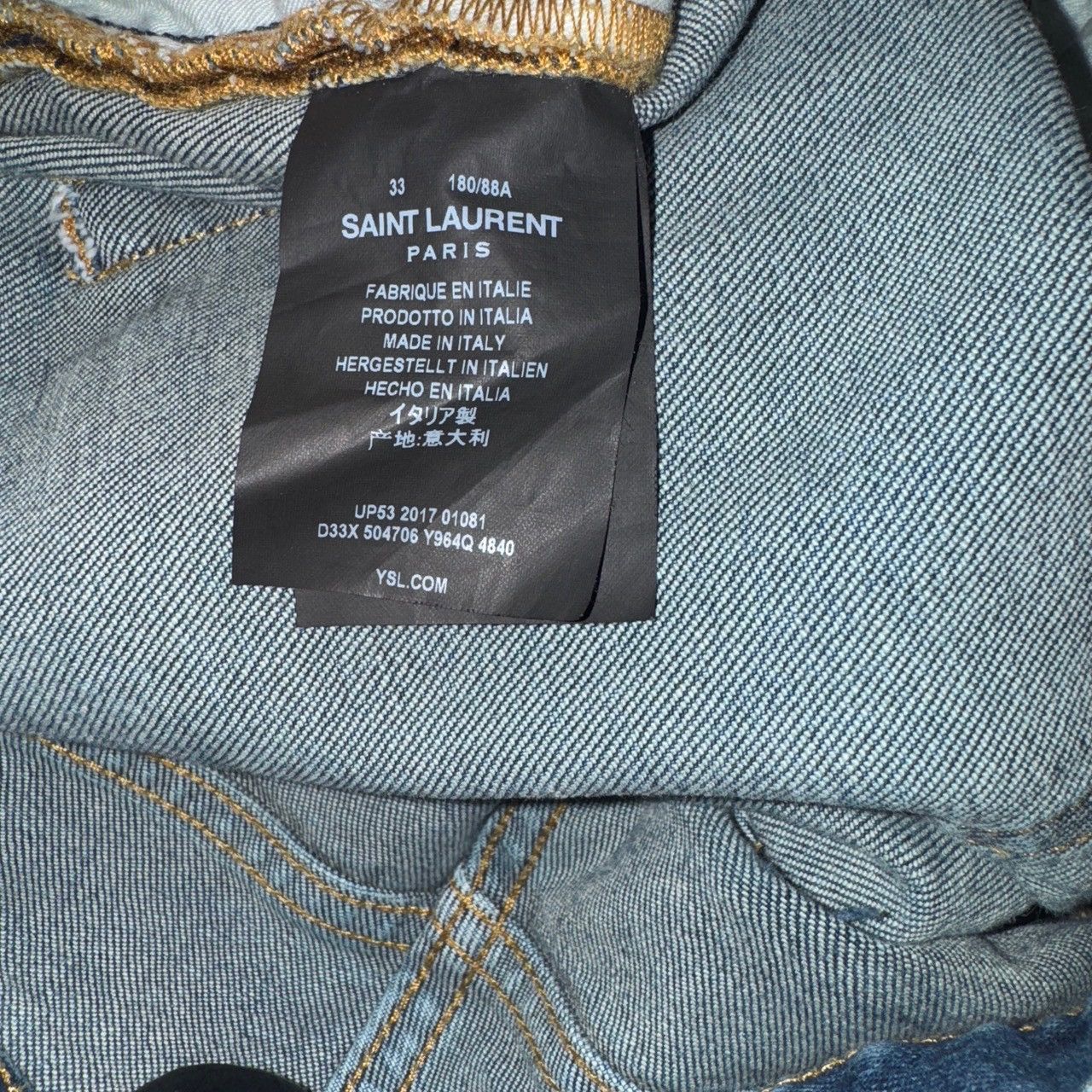 Saint Laurent Paris Saint Laurent D02 M/SK-LW jean Size US 33 - 3 Thumbnail