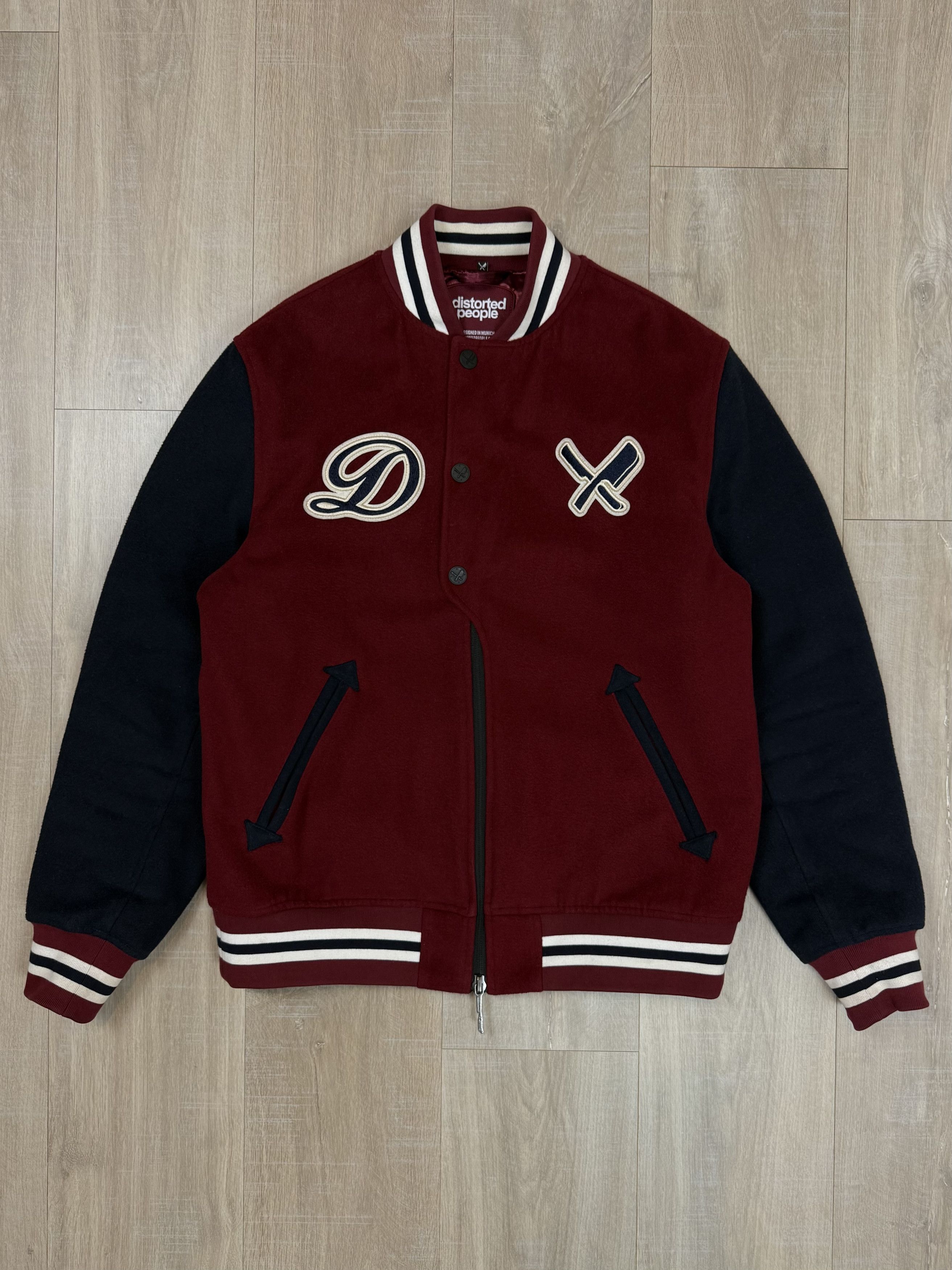 Vintage Distorted People Bomber Jacket Wool Size L Size US L / EU 52-54 / 3 - 3 Thumbnail