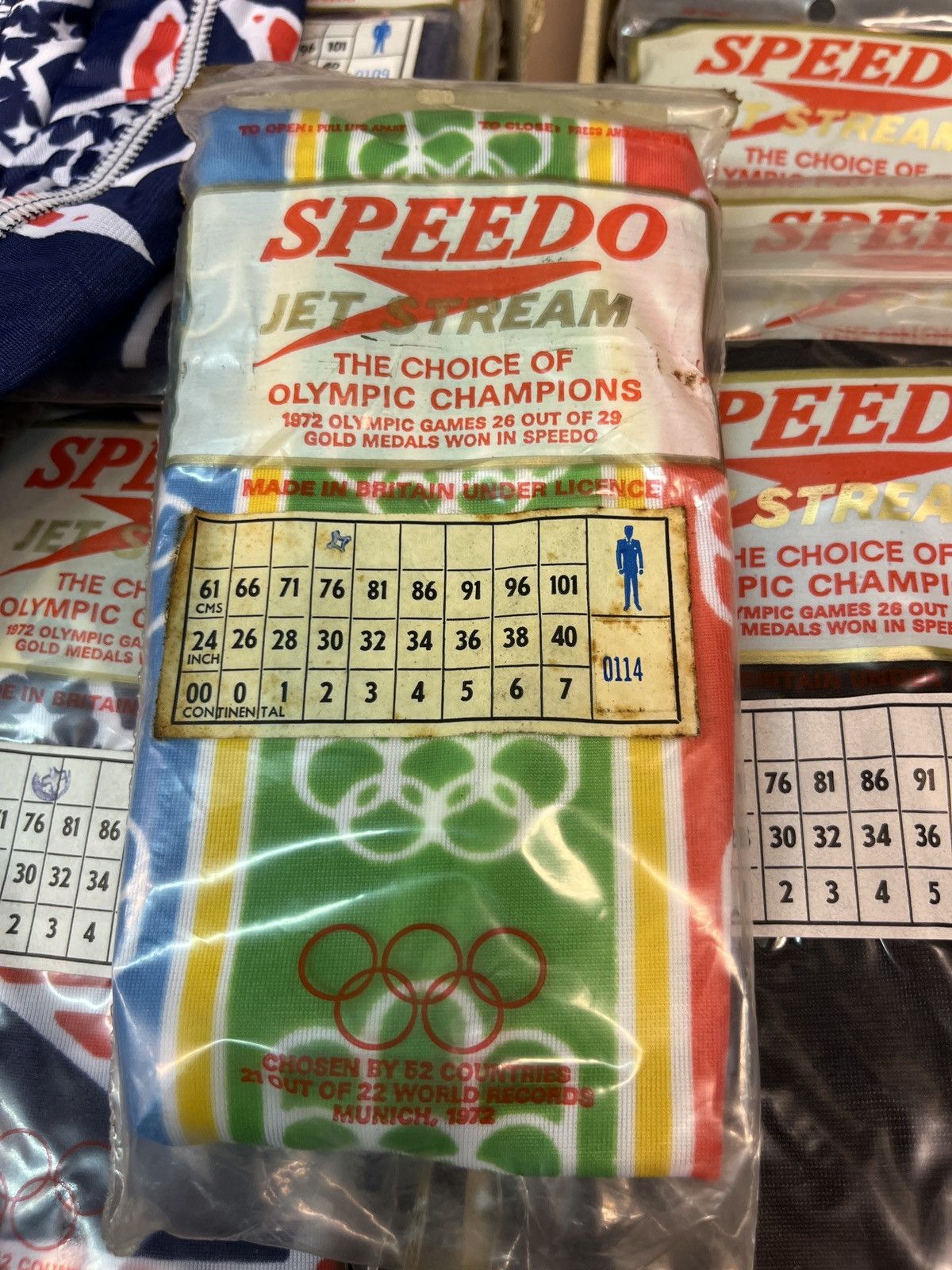 Speedo speedo costumes made in England / USA vintage 70s deadstock Size ONE SIZE - 4 Thumbnail