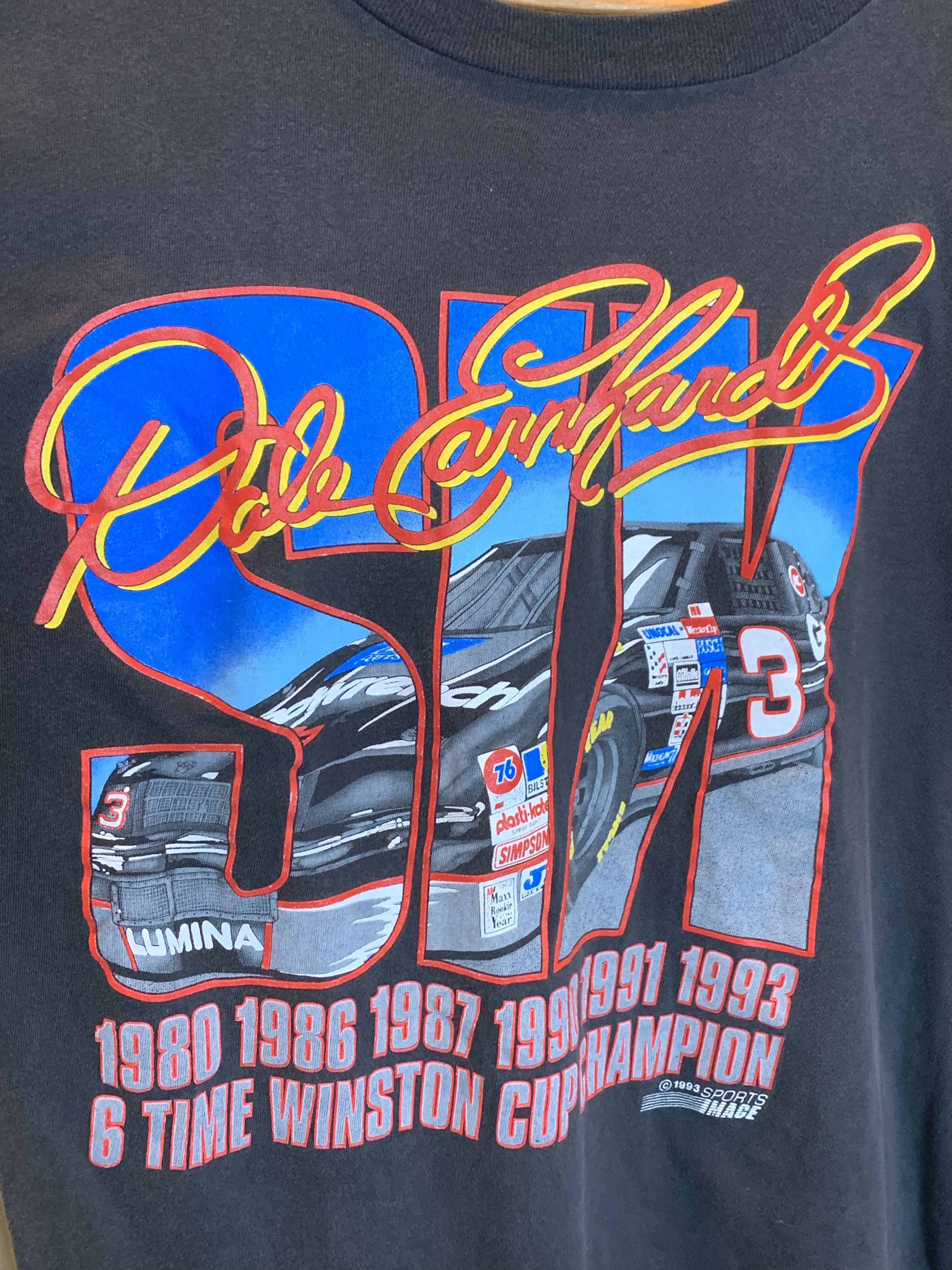 Vintage *RARE* Vintage 1993 Dale Earnhardt 6x Champion NASCAR Shirt Size US XL / EU 56 / 4 - 3 Thumbnail