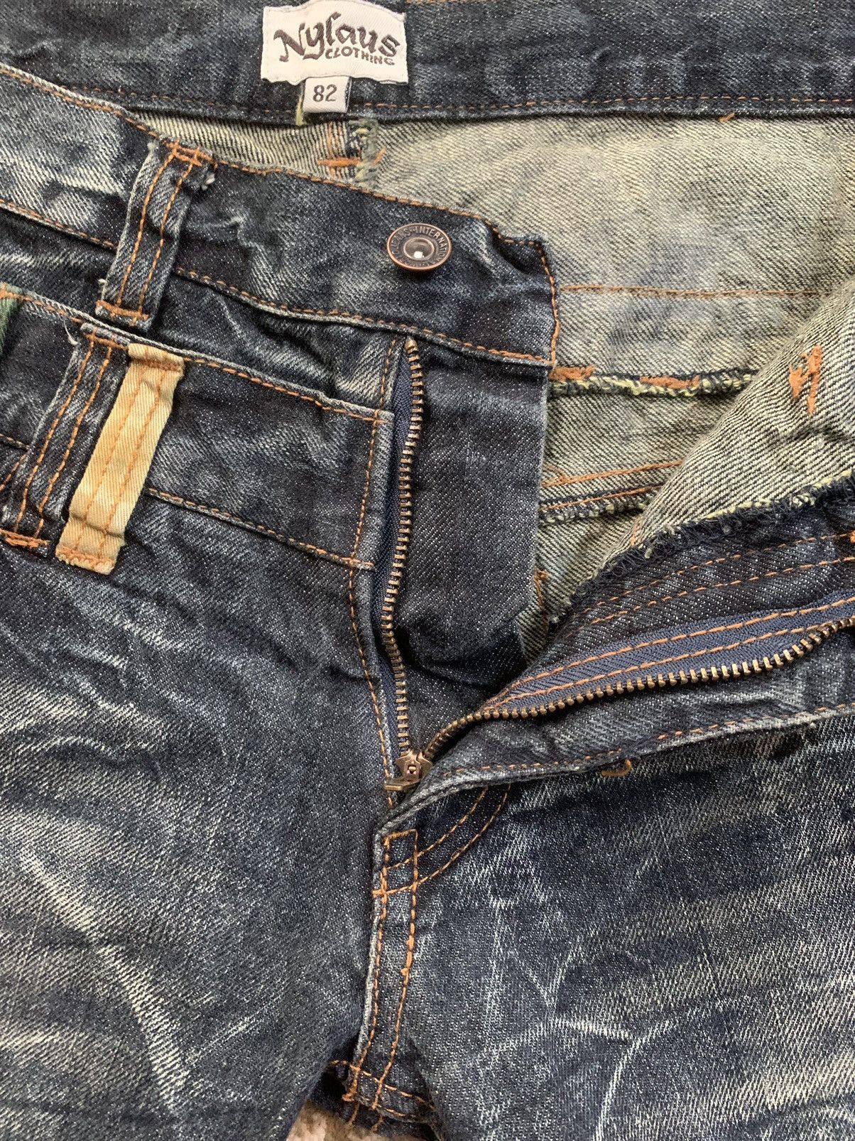 Japanese Brand Japanese Nylaus Doublewaist Jeans Size US 32 / EU 48 - 10 Thumbnail