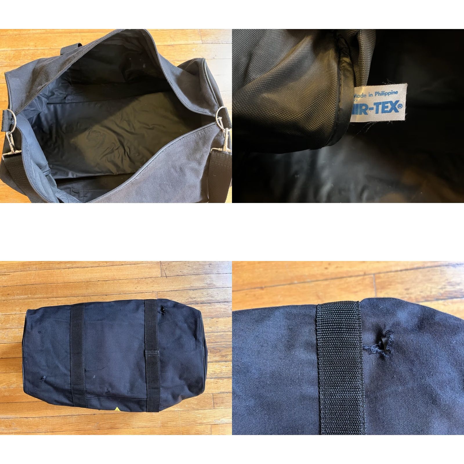 Vintage VINTAGE Air-Tex Duffel Bag Black 80s 90s Music Maxi ? Size ONE SIZE - 8 Thumbnail