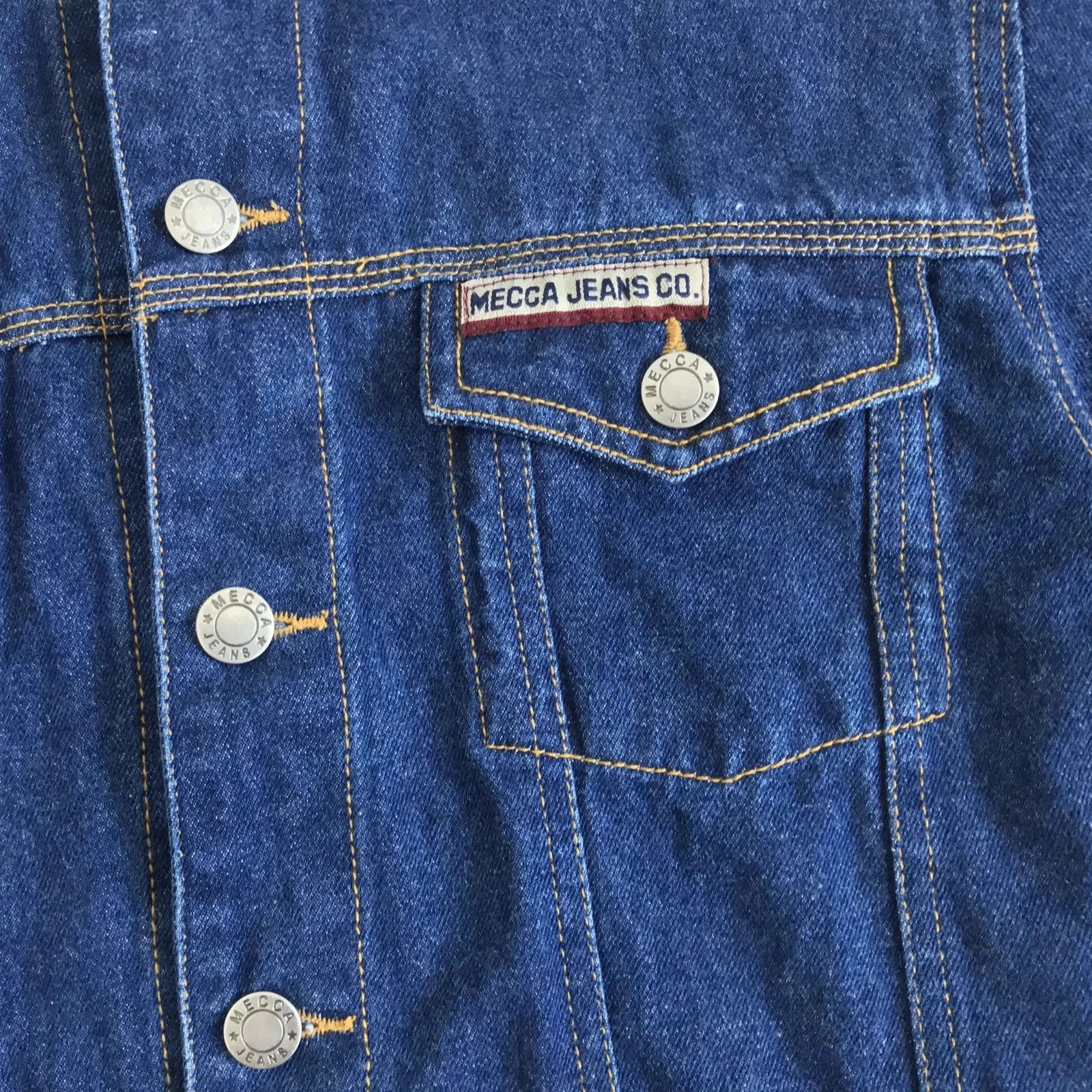 Mecca Vintage 90s MECCA Jeans Denim Jacket Hip hop Oversize Rap Size US S / EU 44-46 / 1 - 5 Thumbnail