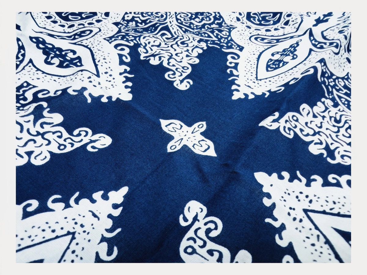 Polo Ralph Lauren INDIGO Printed Bandana COTTON Green Scarf handkerchief Size ONE SIZE - 16 Thumbnail