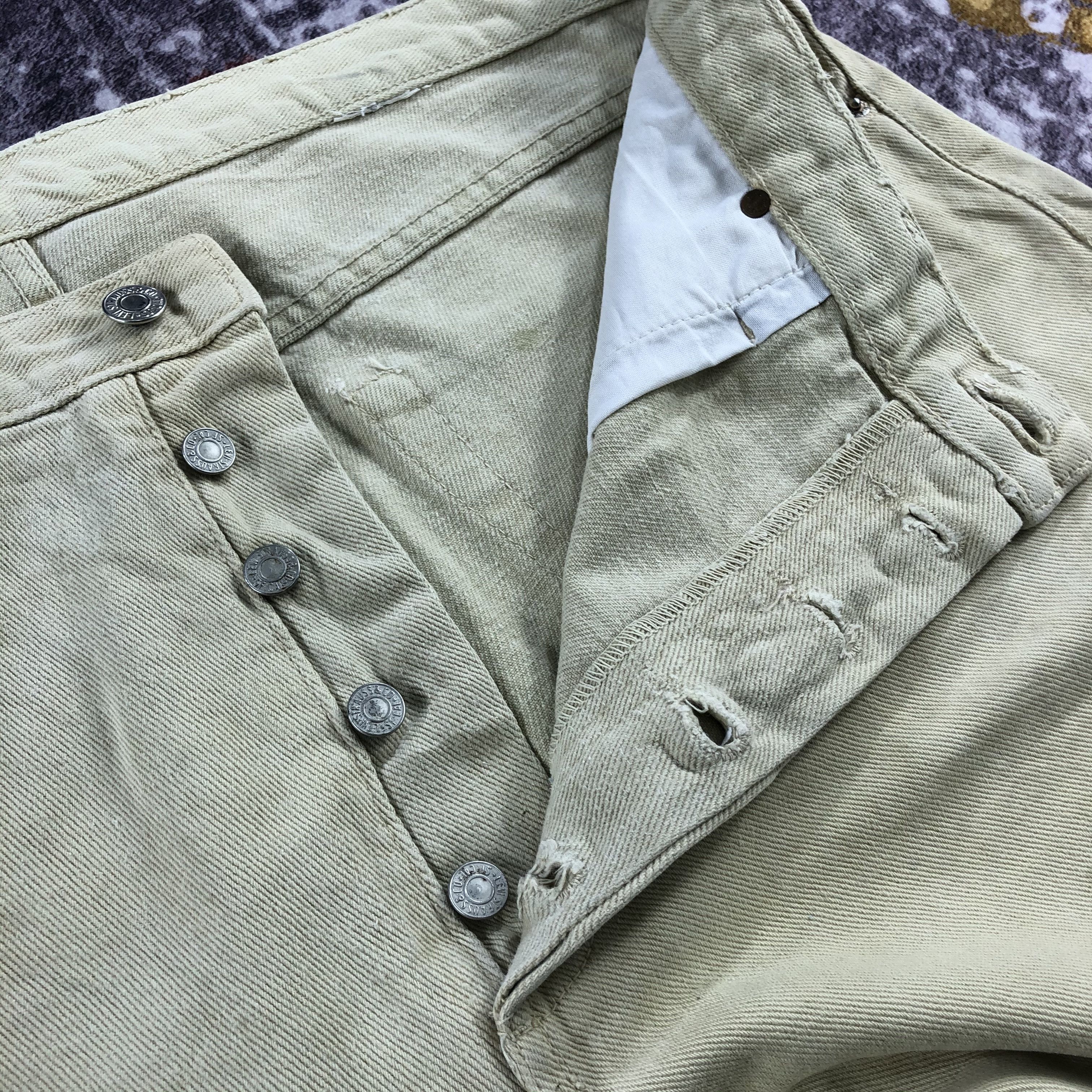 Levi's 90s Vintage Cream Levis 501 Jeans-JM2504 Size US 40 / EU 56 - 13 Thumbnail