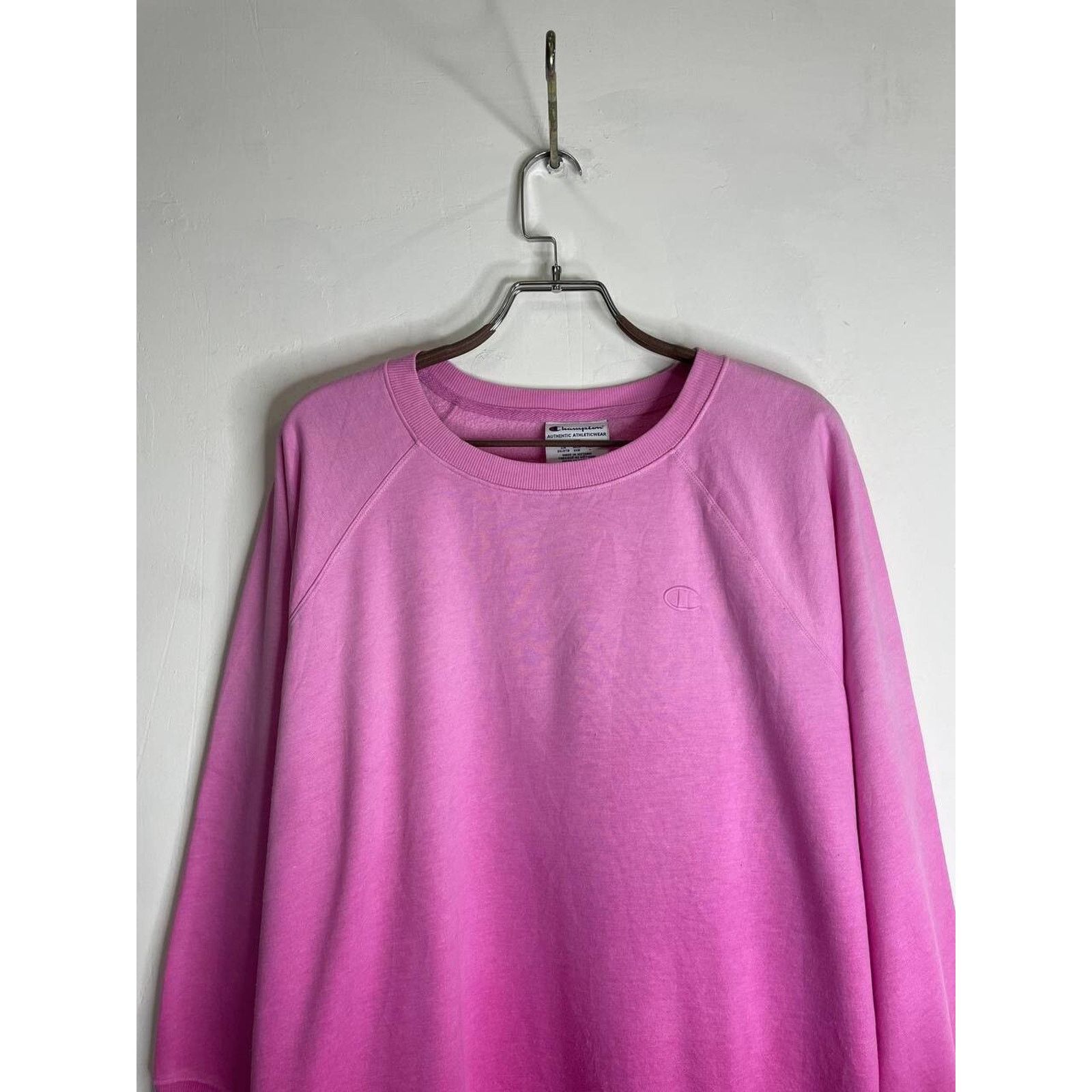 Champion Vintage Champion 2X Pink Sweatshirt Fleece Crewneck Pullover Size US XXL / EU 58 / 5 - 3 Thumbnail